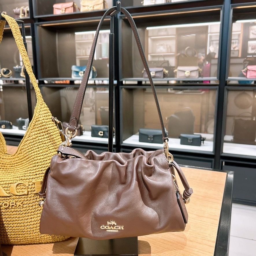 Coach NWT Coach Faye Shoulder Bag CV529 Gold/Maple Size ONE SIZE - 3 Thumbnail
