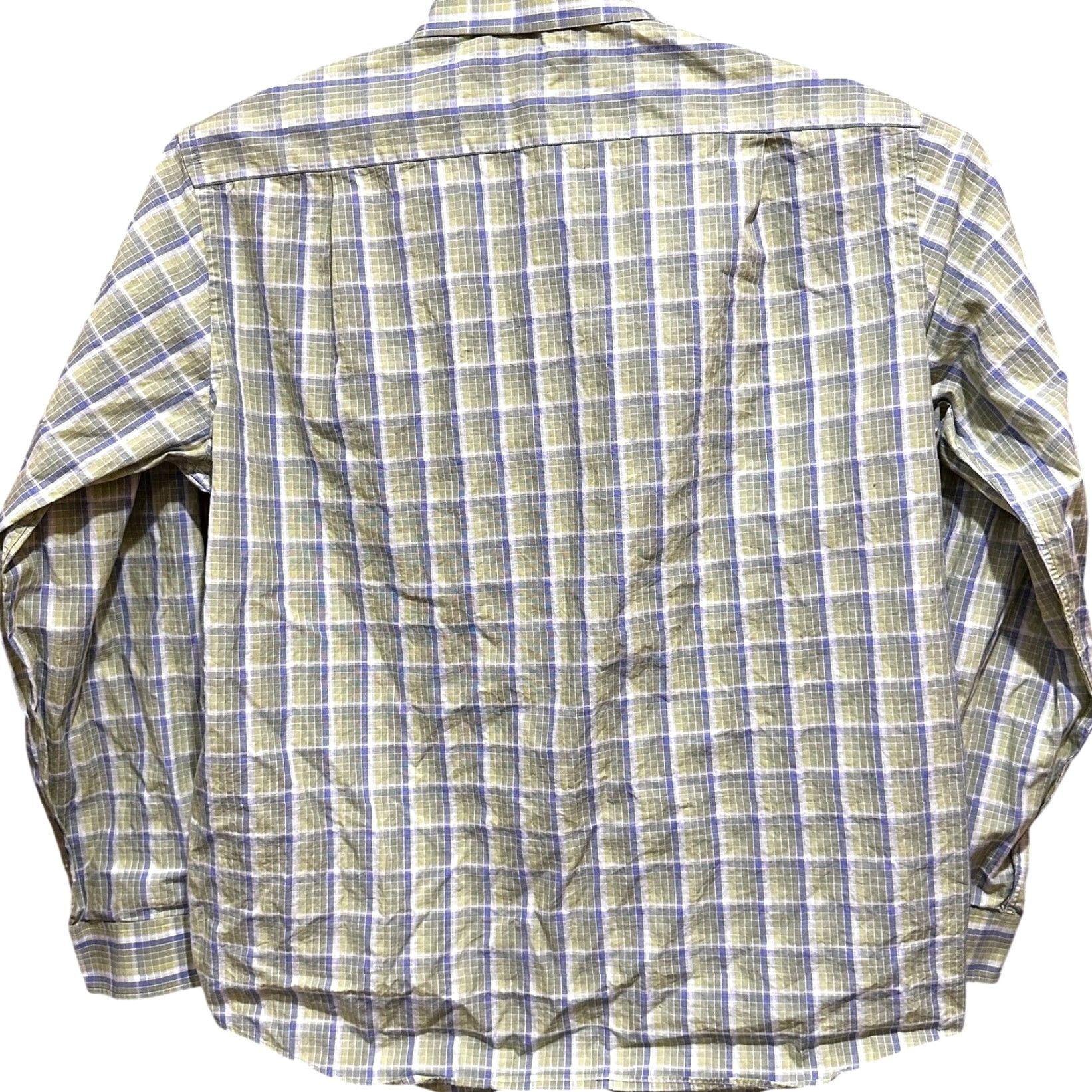 Sean John VINTAGE Sean John Shirt 2XL Plaid Button-Up Long Sleeve Men Regular Chest 50 Green White Blue Fall Spring Summer Winter Size US XXL / EU 58 / 5 - 3 Thumbnail