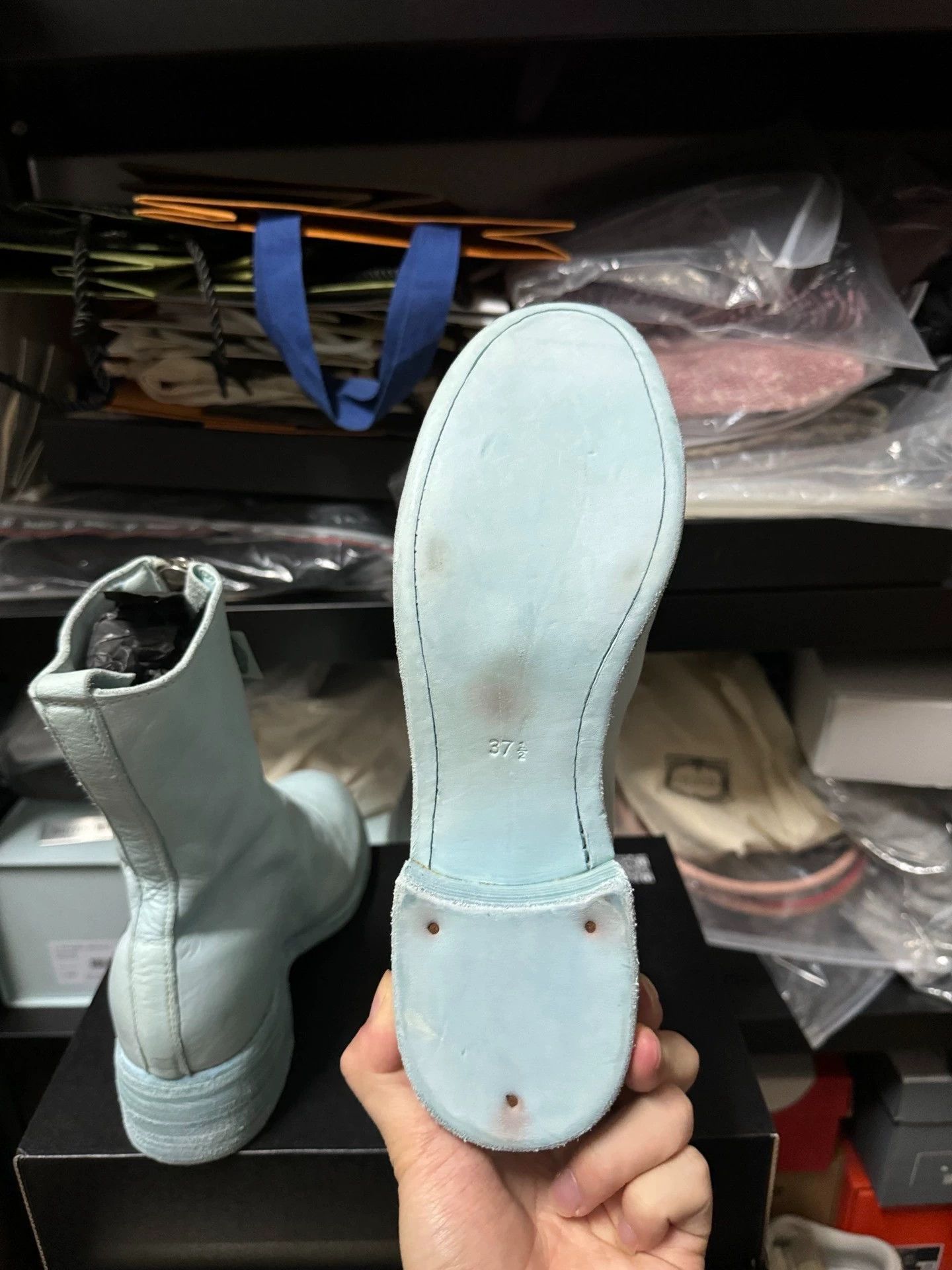 Guidi Guidi PL2 baby blue leather boots 37.5 Size US 7 / IT 37 - 7 Thumbnail