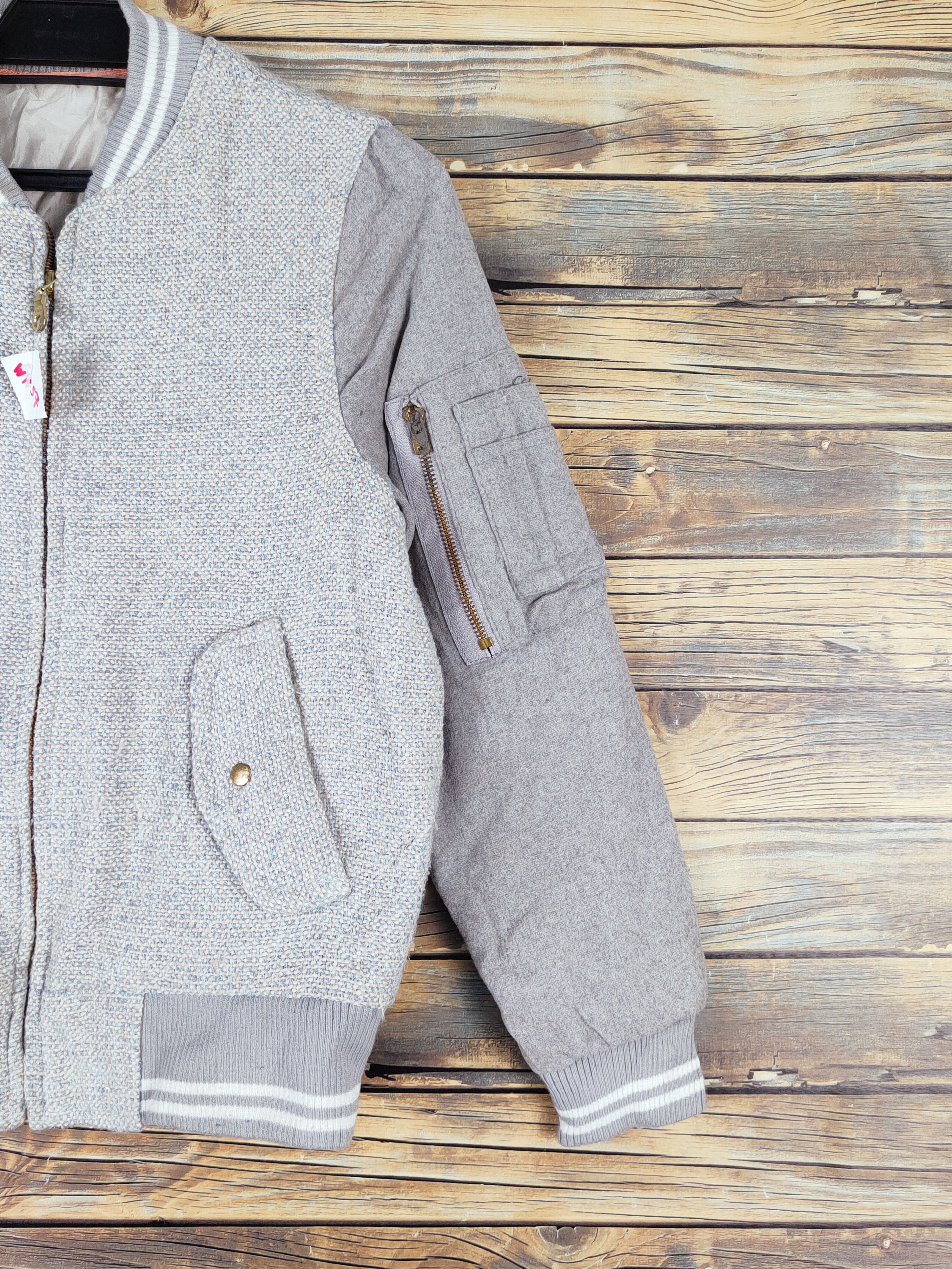 Japanese Brand DL Clice de Paris Gray varsity Jackets #W1157 Size S / US 4 / IT 40 - 5 Thumbnail