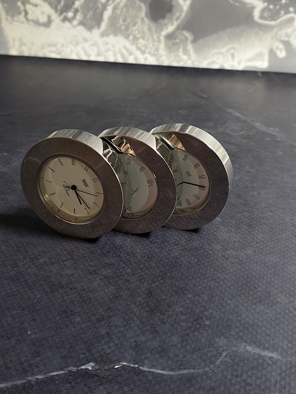 Jewelry × Vintage Vintage Desk Clock Set – Timeless Elegance ⏳ Japanese Brand Size ONE SIZE - 6 Thumbnail