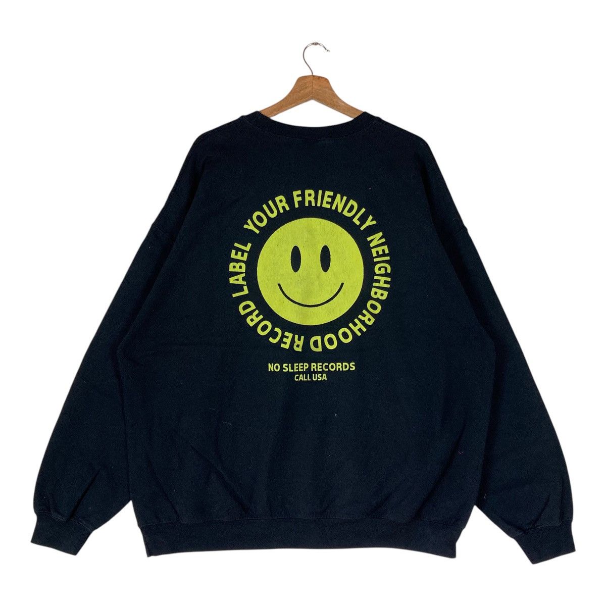 Vintage Vintage No Sleep Records Merchandise Pullover Jumper Size US XL / EU 56 / 4 - 5 Thumbnail