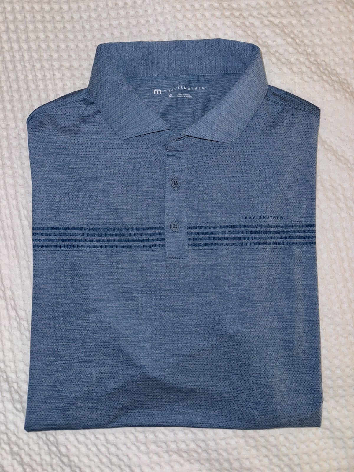 TravisMathew Men’s Travis Mathew Polo (XL - Light Blue) Size US XL / EU 56 / 4 - 3 Thumbnail