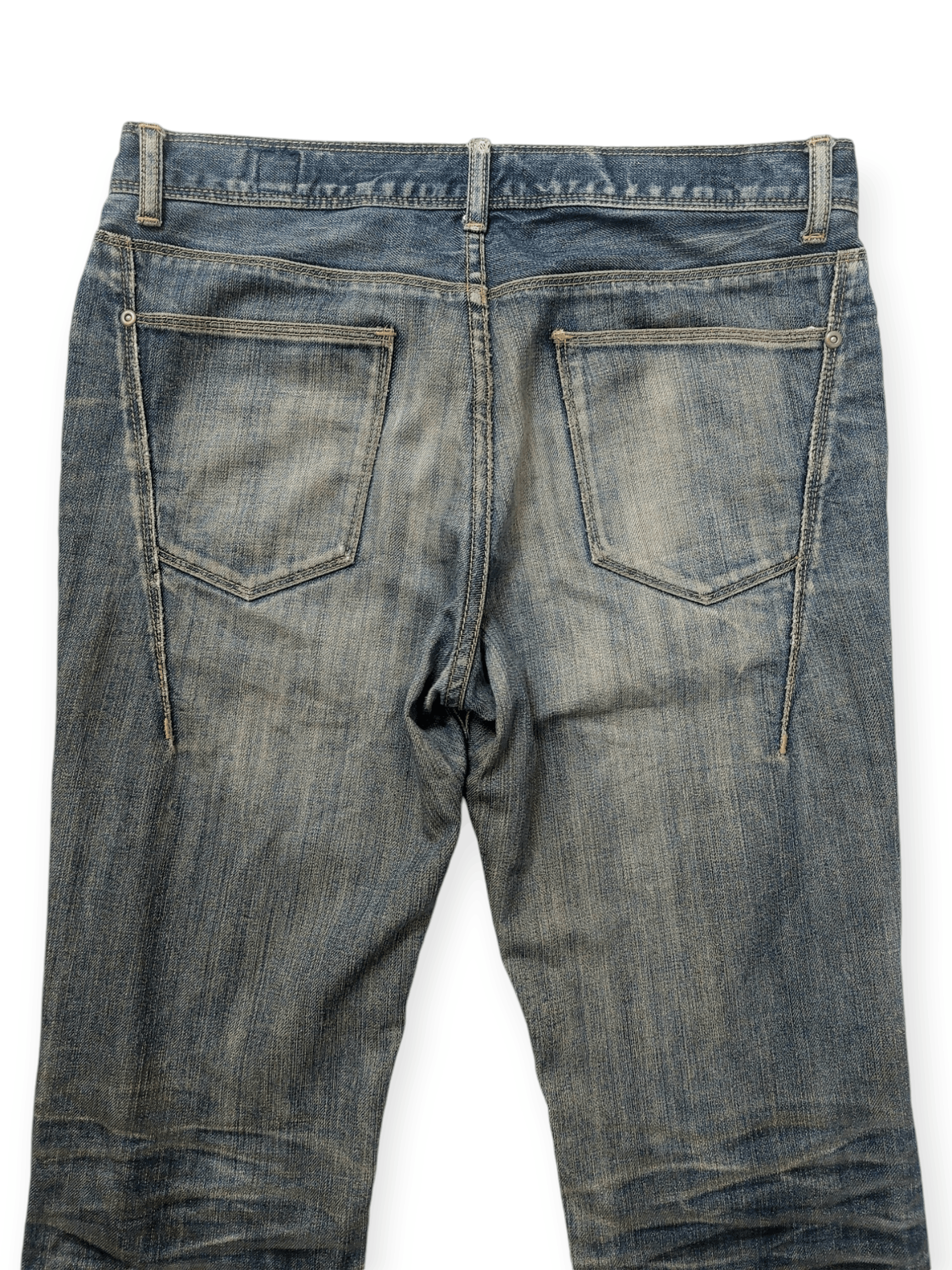 Japanese Brand × semanticdesign Semantic Design Whiskers Distressed Denim Size US 32 / EU 48 - 10 Thumbnail