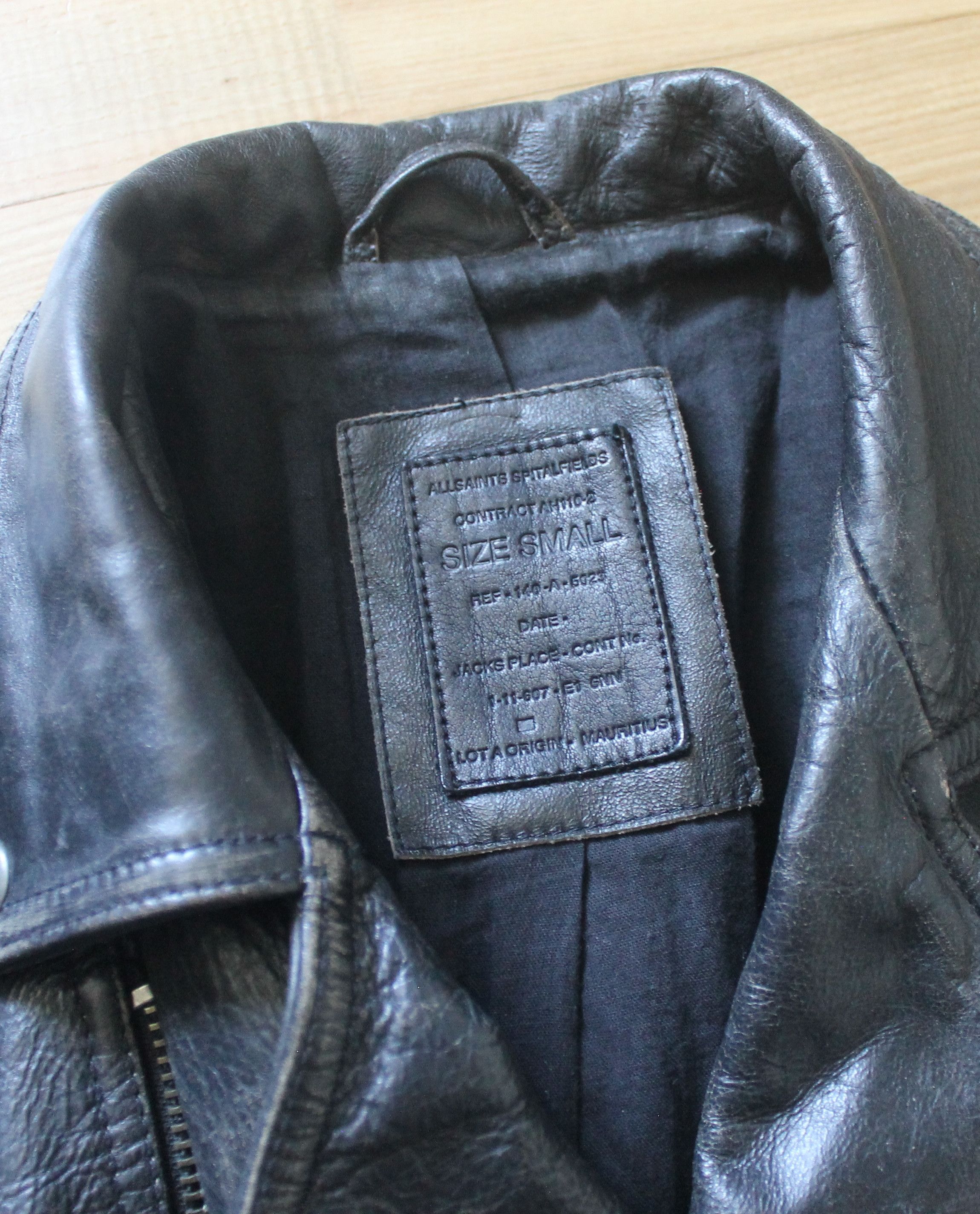Allsaints MSRP $695 Allsaints Raid Biker Jacket Cracked Leather Size US S / EU 44-46 / 1 - 5 Thumbnail