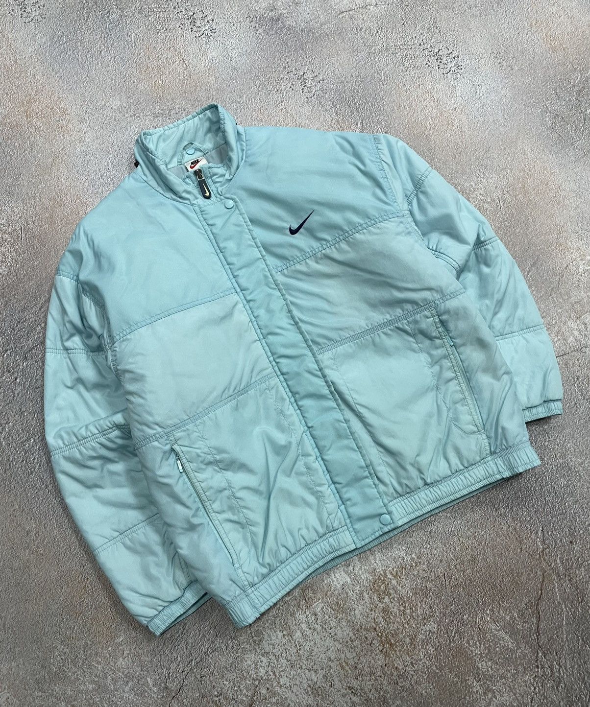 Nike Vintage Nike Big Swoosh Nylon Bomber Jacket Size US S / EU 44-46 / 1 - 3 Thumbnail