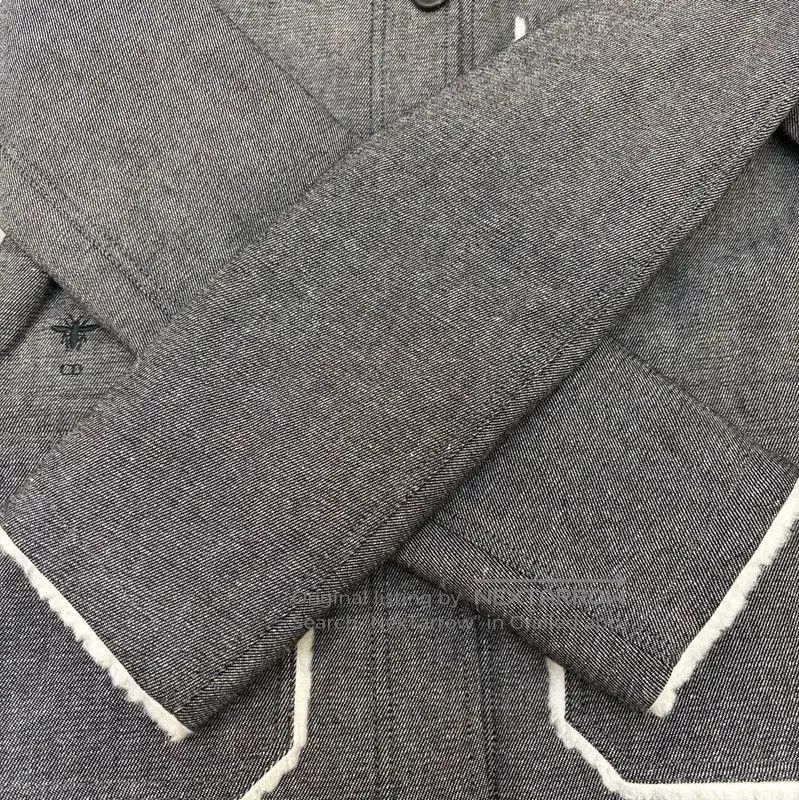 Dior Dior Gray Cotton Mid-Length Coat for Women . Size S / US 4 / IT 40 - 5 Thumbnail