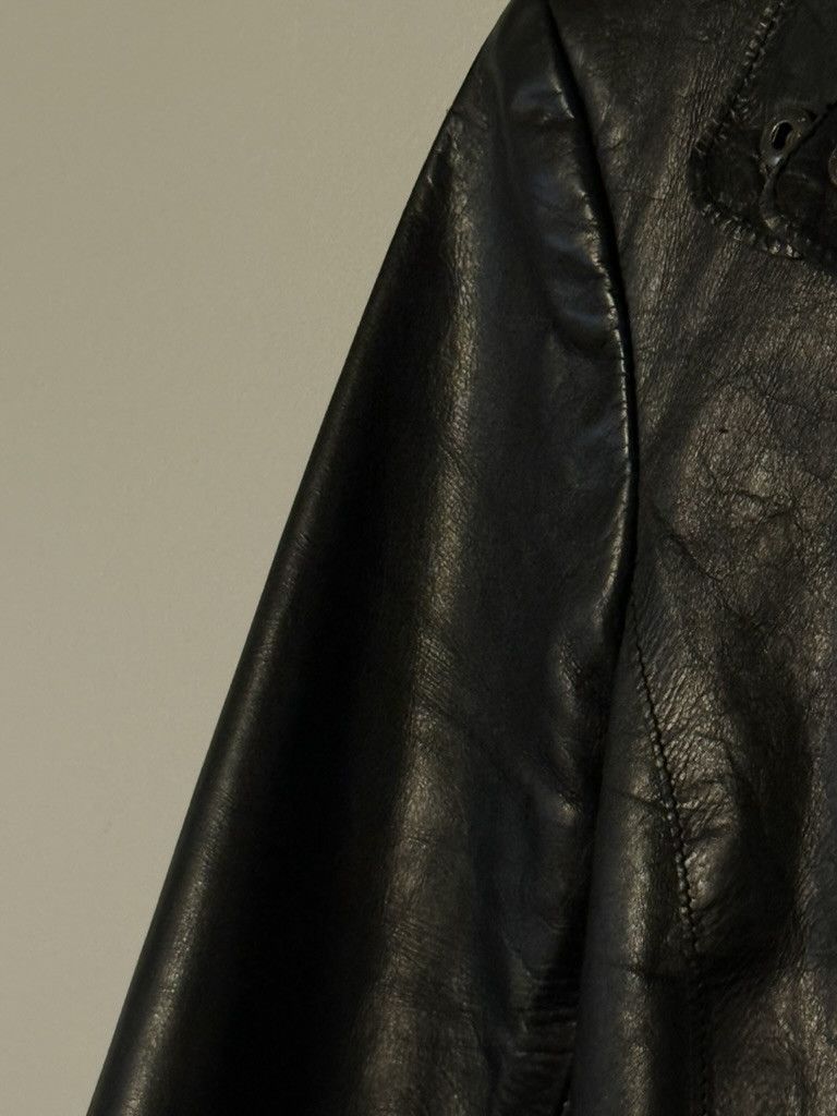 M0851 Vintage Leather Jacket Size XS / US 0-2 / IT 36-38 - 5 Thumbnail