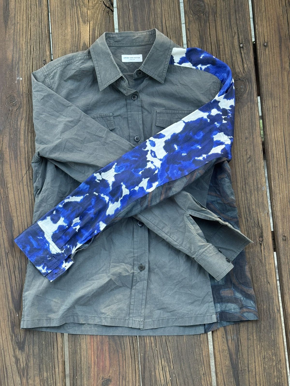 Dries Van Noten multidimensional button up shirt