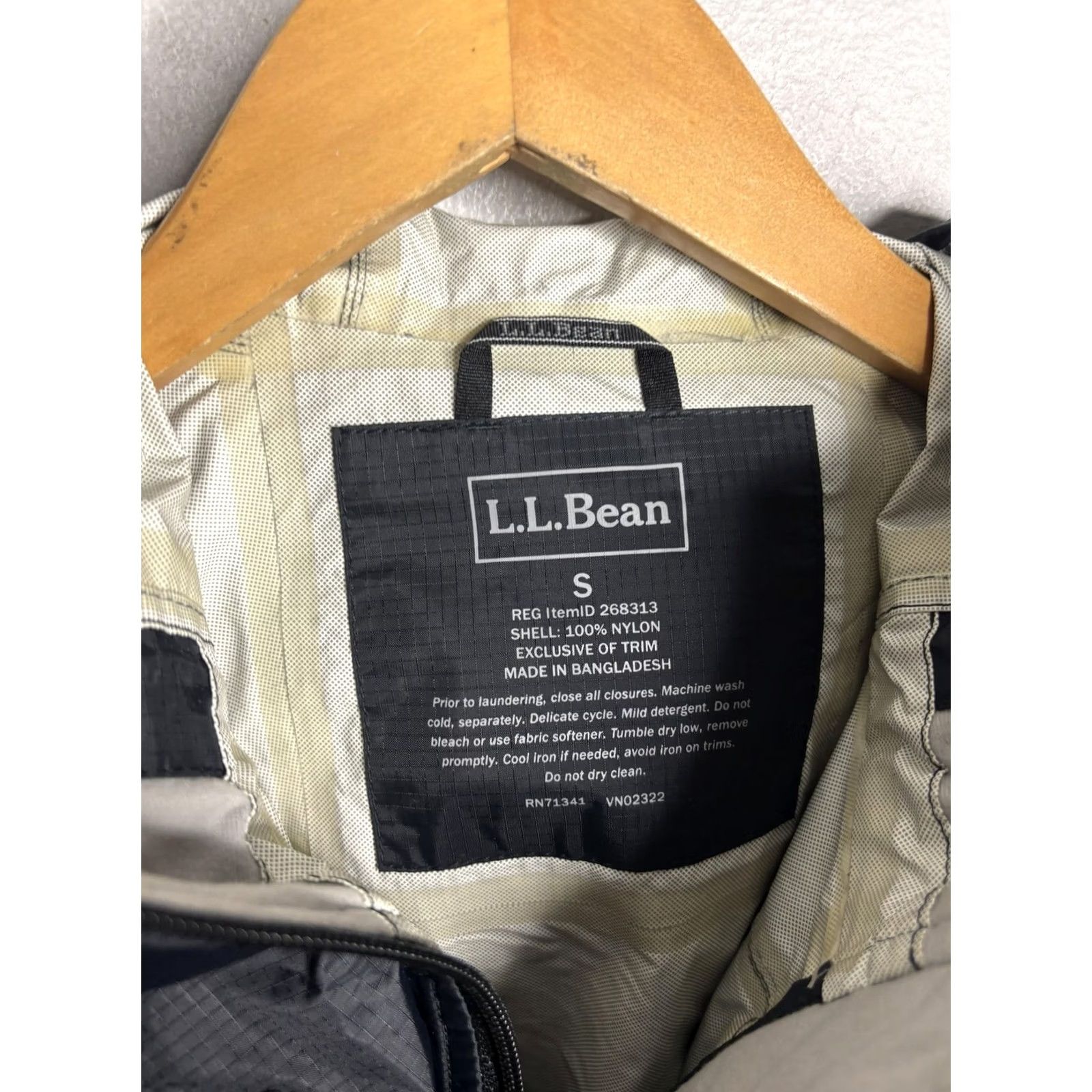 Vintage L.L.Bean Jacket Womens Small Gray Hooded Long Raincoat Nylon Lightweight Parka Size S / US 4 / IT 40 - 4 Thumbnail