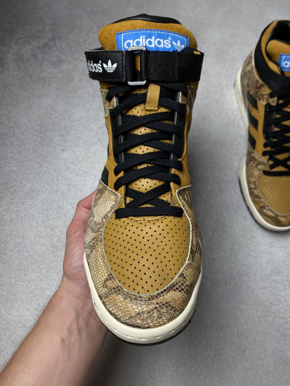 Jeremy Scott RARE Vintage Adidas Enforcer Mid Pellegrini Snakeskin Q34163 Size US 11.5 / EU 44-45 - 6 Thumbnail