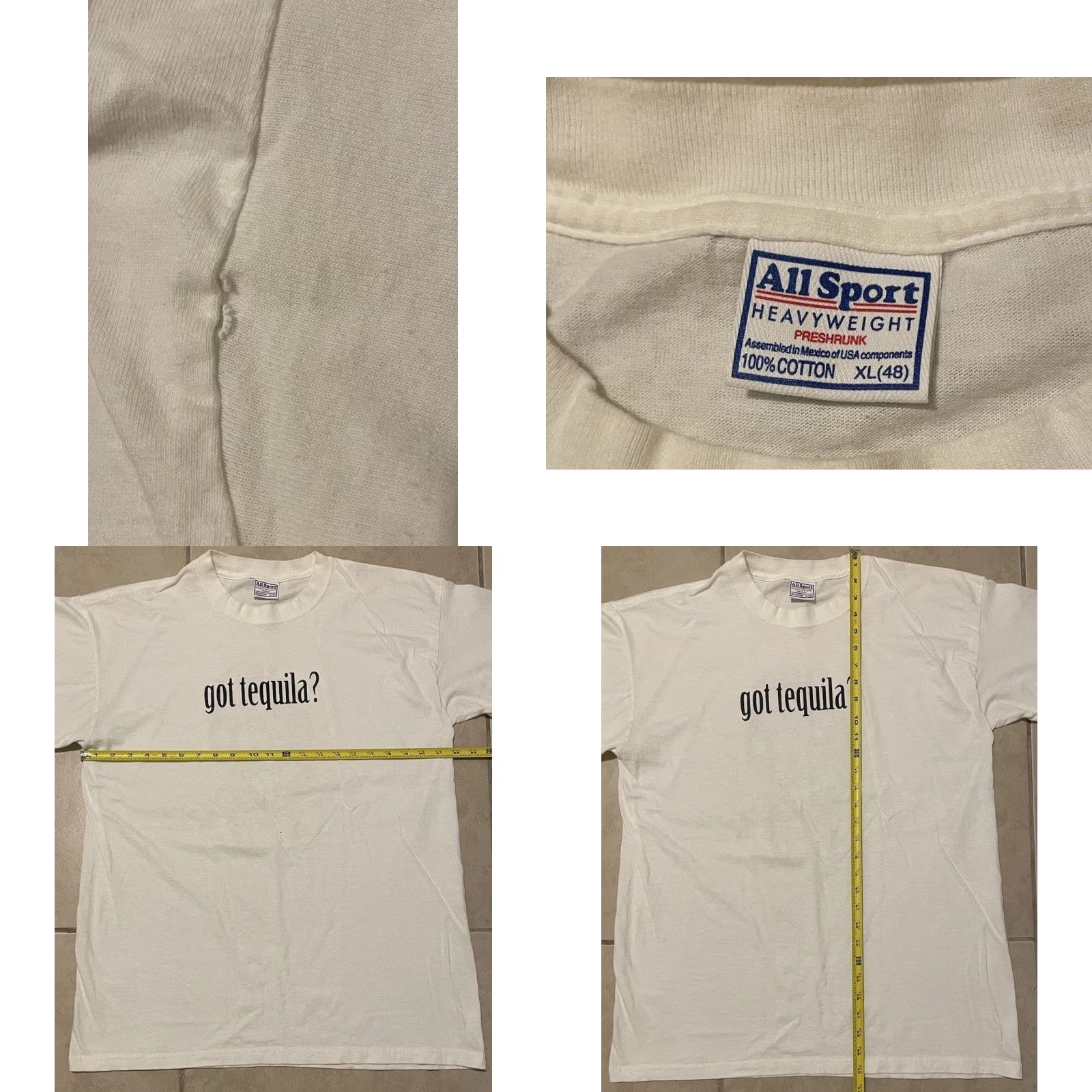 Vintage VINTAGE Got Tequila? Faded Shirt XL Men White Funny Saying Cabo Wabo Beer Grunge 90s USA Harley Humor Size US XL / EU 56 / 4 - 8 Thumbnail