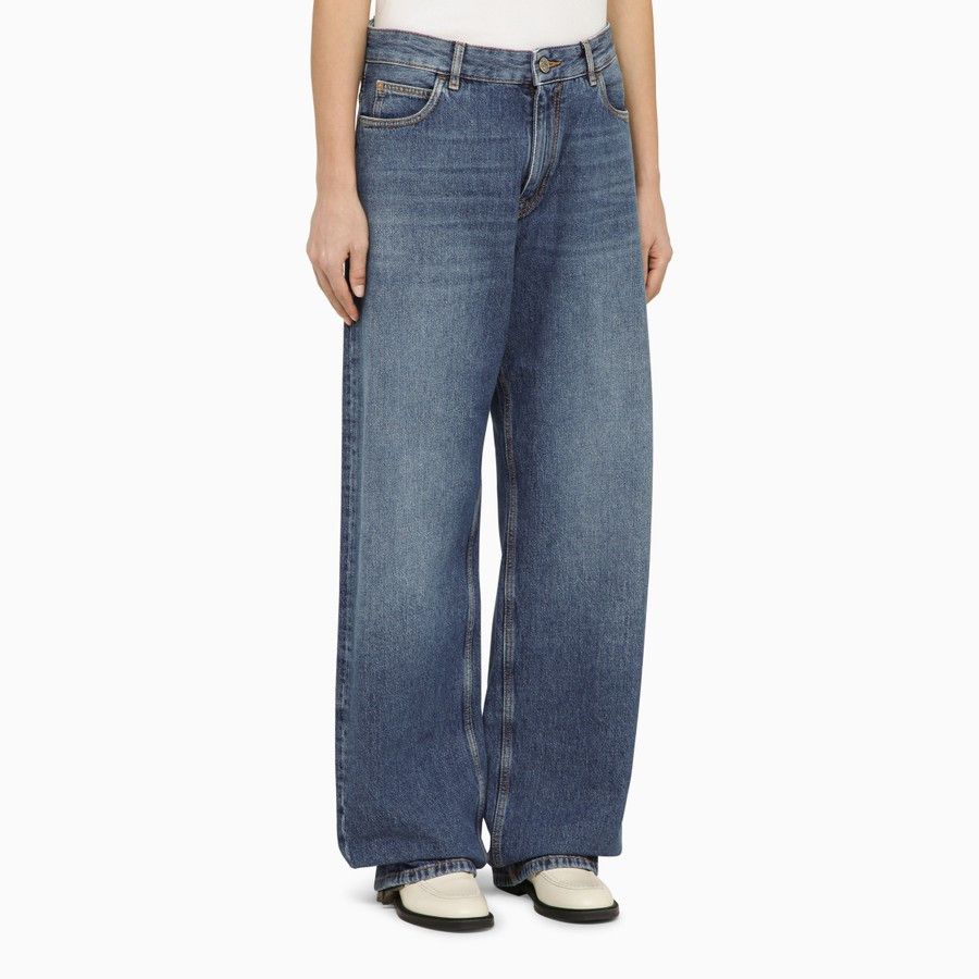 Etro o1d2blof0824 Denim Baggy Jeans in Blue Size 27" / US 4 / IT 40 - 3 Thumbnail