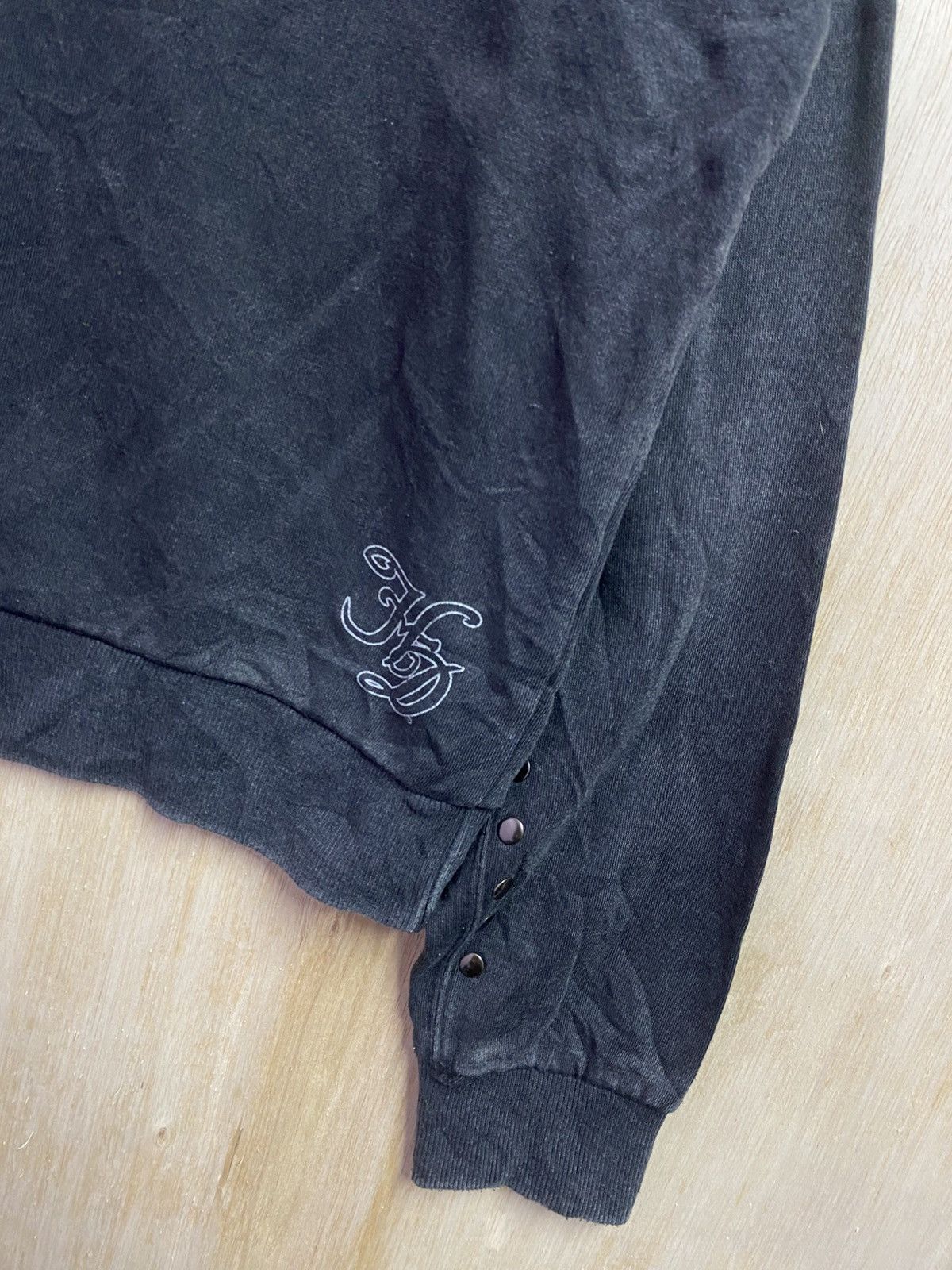 Harley Davidson vintage Harley Davidson black studded crewneck sweatshirt Size L / US 10 / IT 46 - 2 Thumbnail