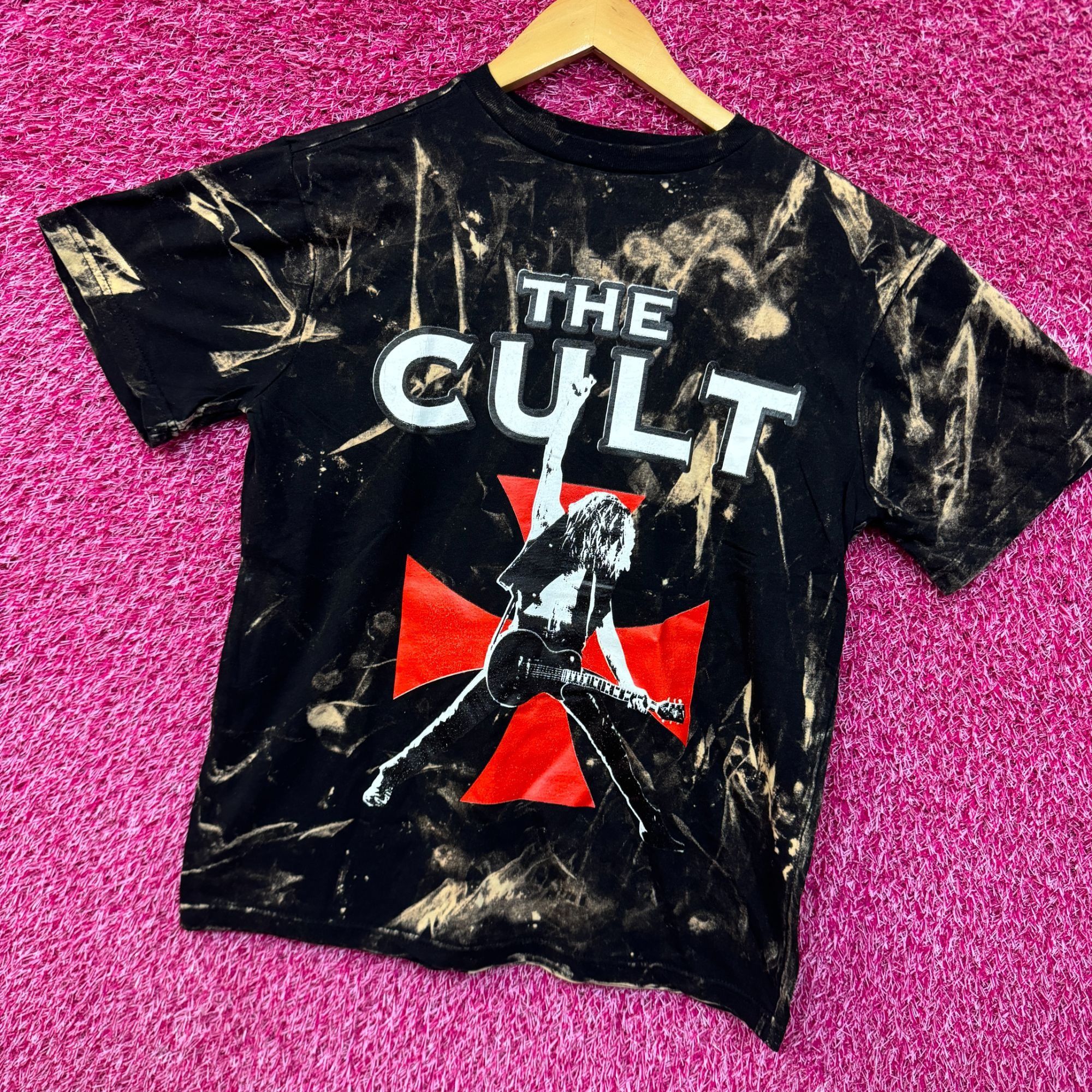 Band Tees The Cult Sonic Temple Goth Show at the Greek Bleach Dye smal Size US S / EU 44-46 / 1 - 3 Thumbnail