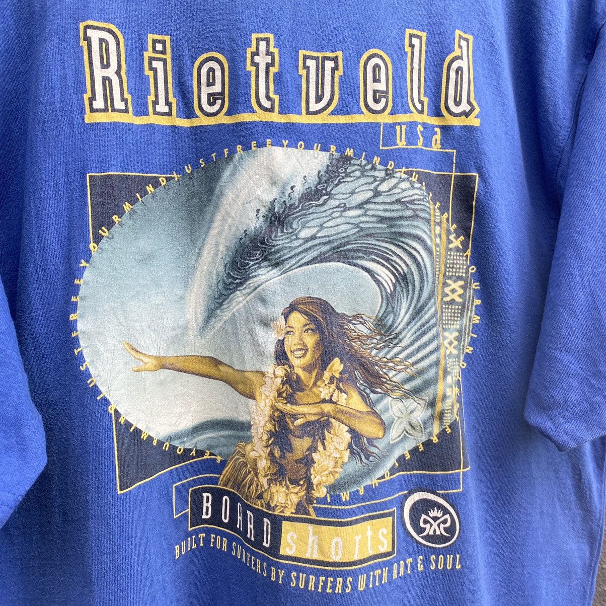 Vintage Thrashed Faded Vintage 90s Rietveld USA Surf ERD GRUNGE TEE Size US XL / EU 56 / 4 - 3 Thumbnail