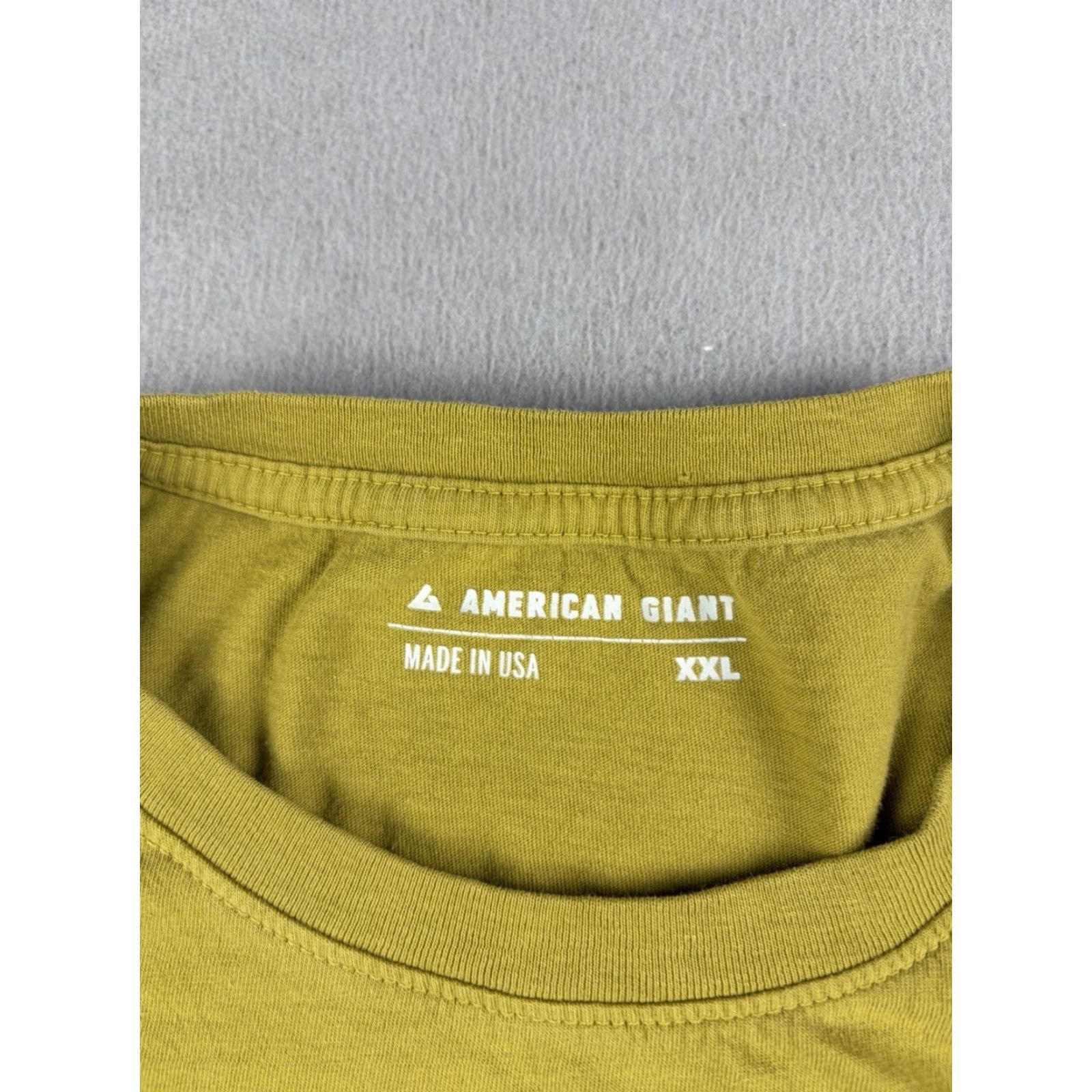 Vintage American Giant T-Shirt Men 2XL Green Short Sleeve Cotton USA Made Crew Neck Solid Vintage? No (based on original) Size US XXL / EU 58 / 5 - 3 Thumbnail