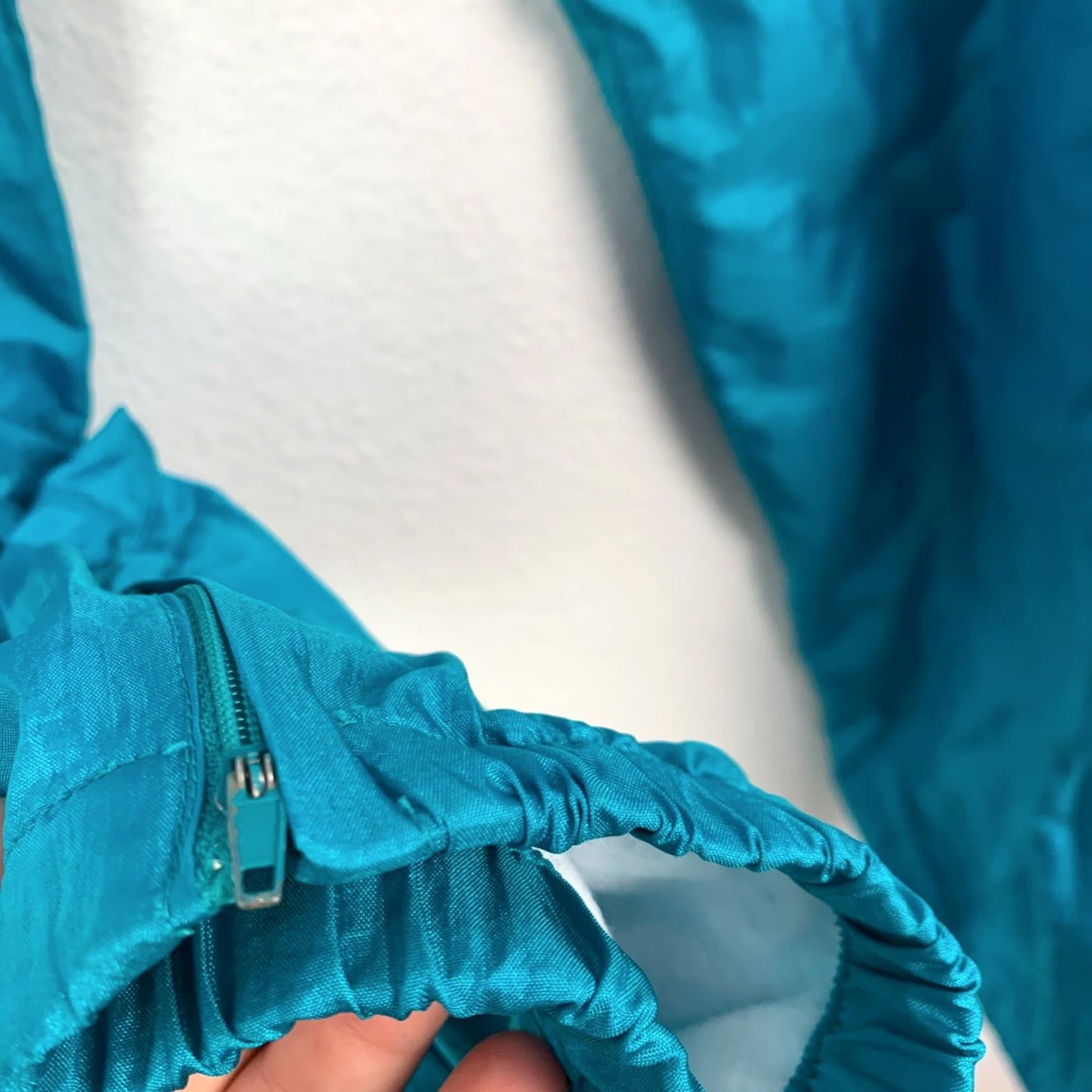 ESPIRIT VINTAGE Pro Spirit Swish Nylon Windbreaker Teal Blue Pants Size Small Size US 29 - 7 Thumbnail