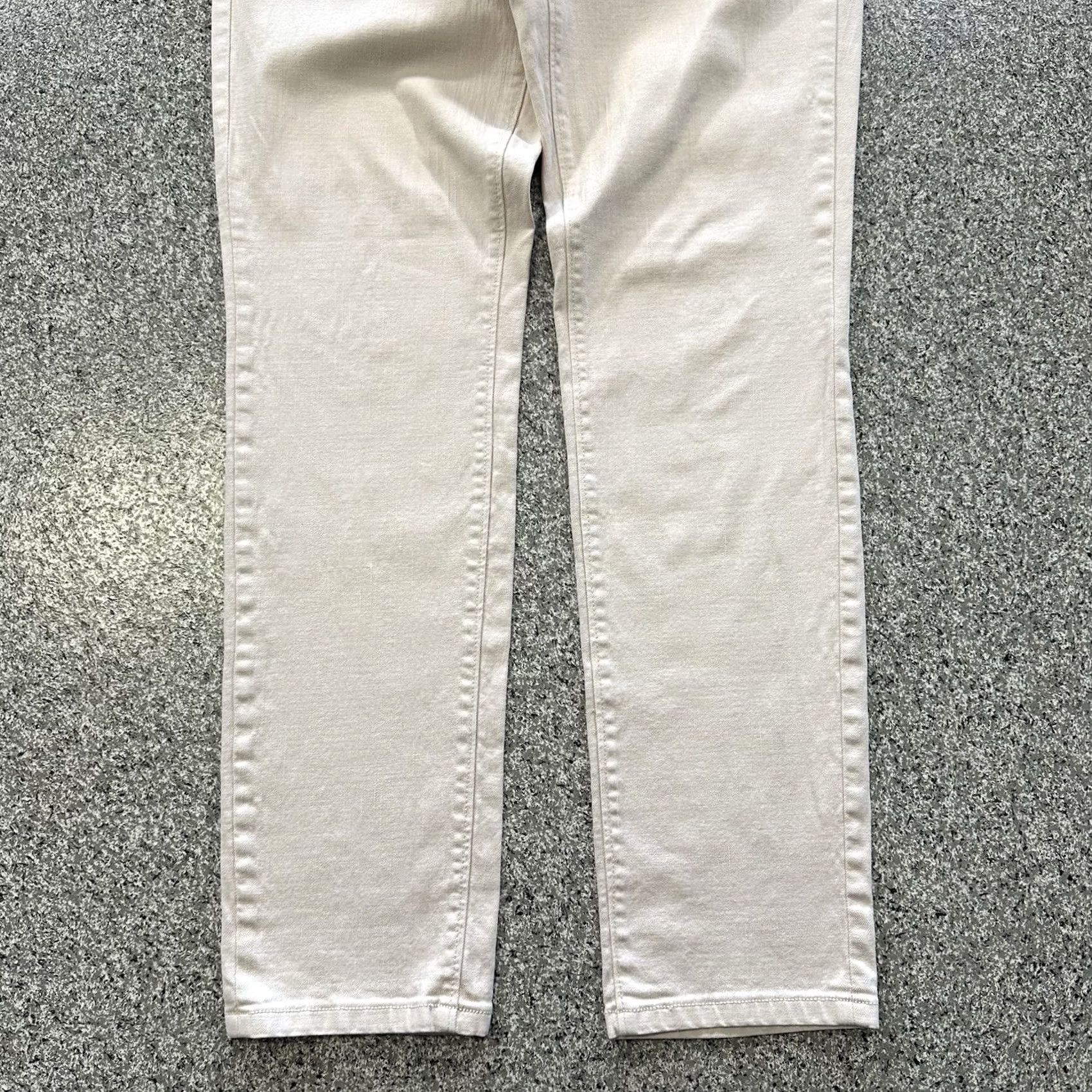 Loft LOFT Ann Taylor Jeans Skinny Women's 6 28x31 Mid Rise Ivory Stretch Denim Size 28" / US 6 / IT 42 - 3 Thumbnail