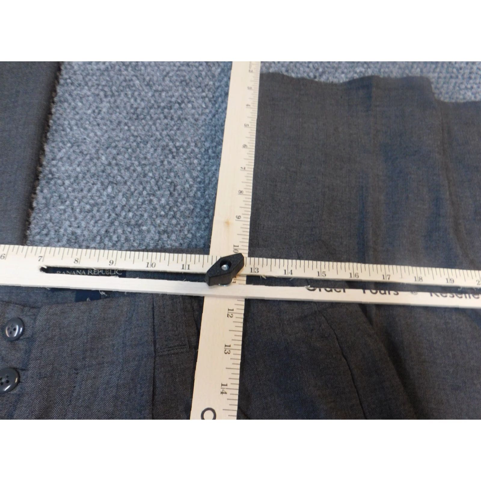 Banana Republic Banana Republic Pants Women 6 Gray Straight Ryan Fit Lined Chino 33in Inseam Regular Zip Zipper Size 28" / US 6 / IT 42 - 3 Thumbnail