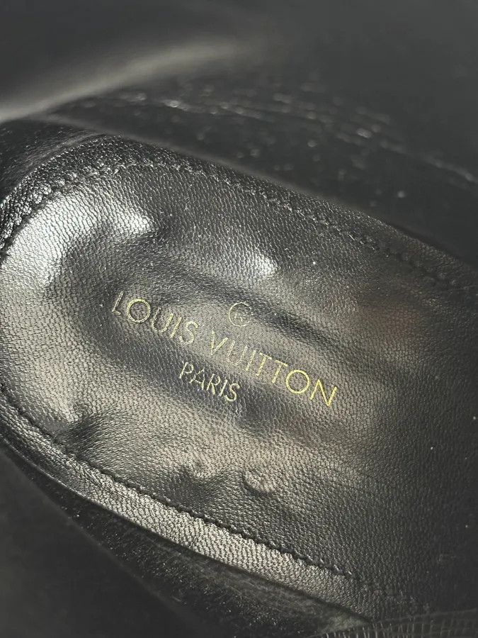 Louis Vuitton Louis Vuitton Black Faded Anthracite Leather Ankle Boots Size US 9 / EU 42 - 11 Thumbnail