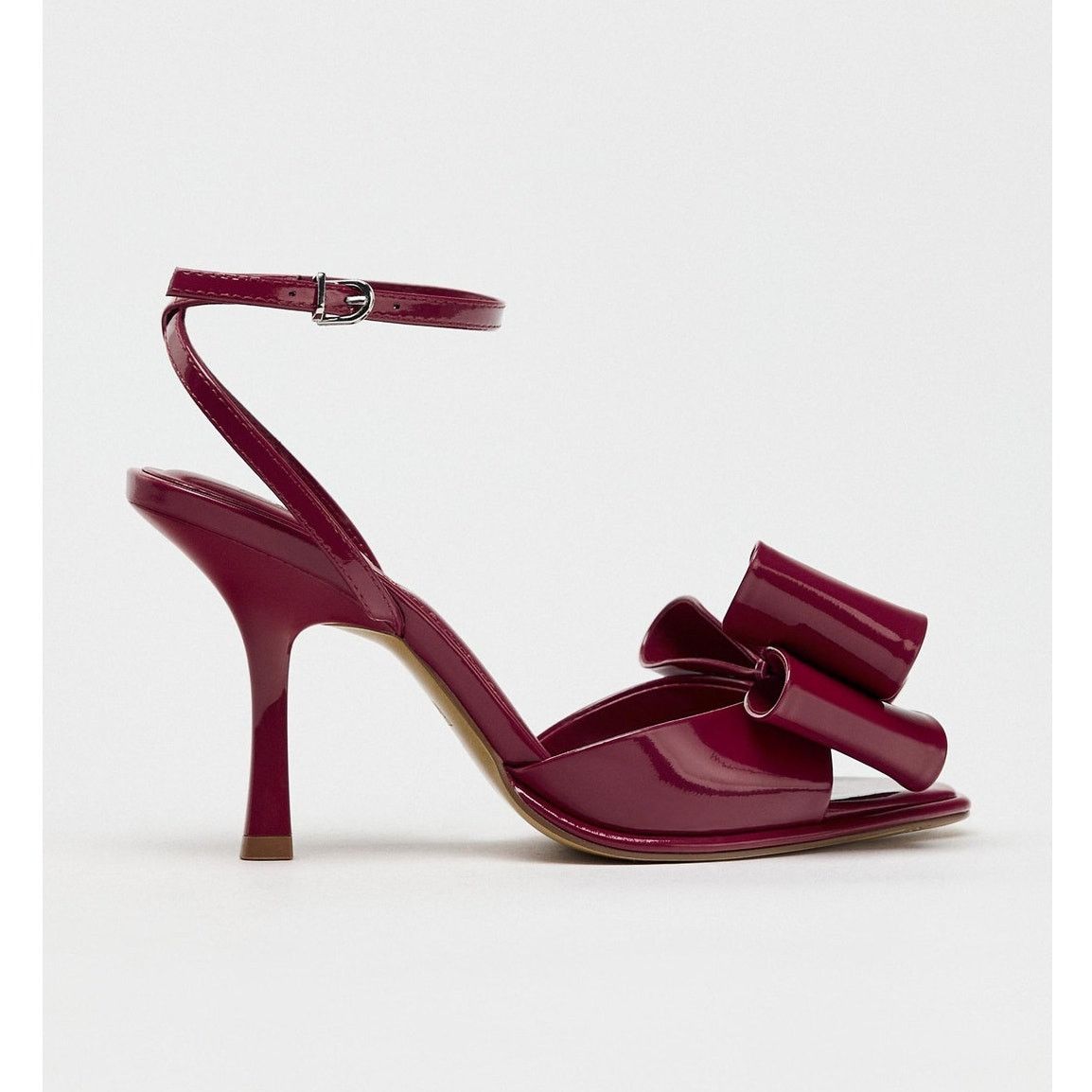Zara LAST ONE! ZARA Red Bow Heels NWT Size US 8 / IT 38 - 18 Thumbnail