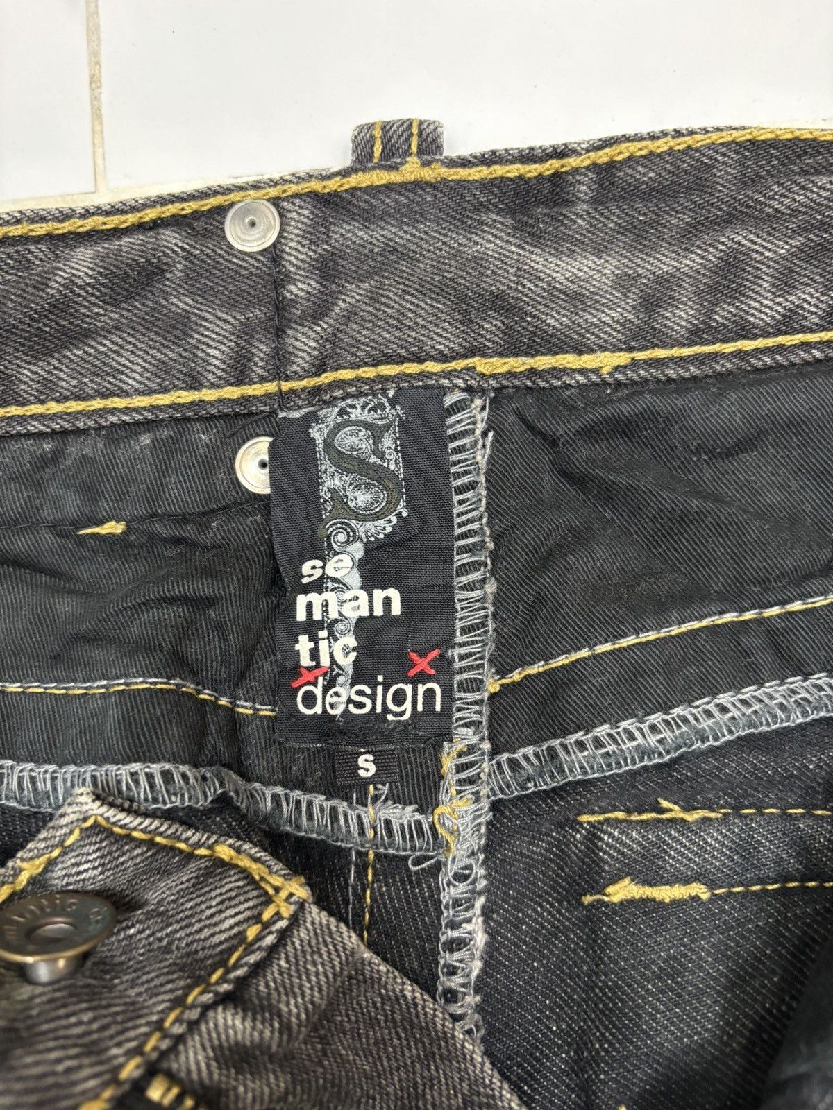semanticdesign Semantic Design Punk Gothic Bootcut Distress Jeans Size 30" / US 8 / IT 44 - 11 Thumbnail
