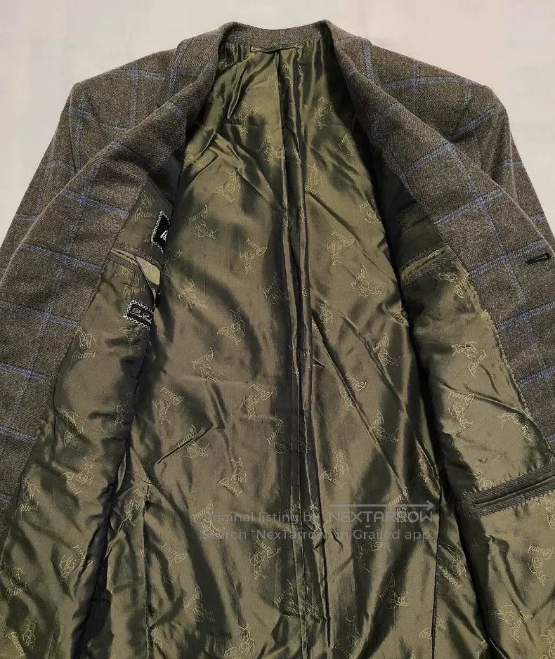 Brioni Brioni Thick Winter Pure Cashmere Windowpane Pattern Suit Size US L / EU 52-54 / 3 - 4 Thumbnail