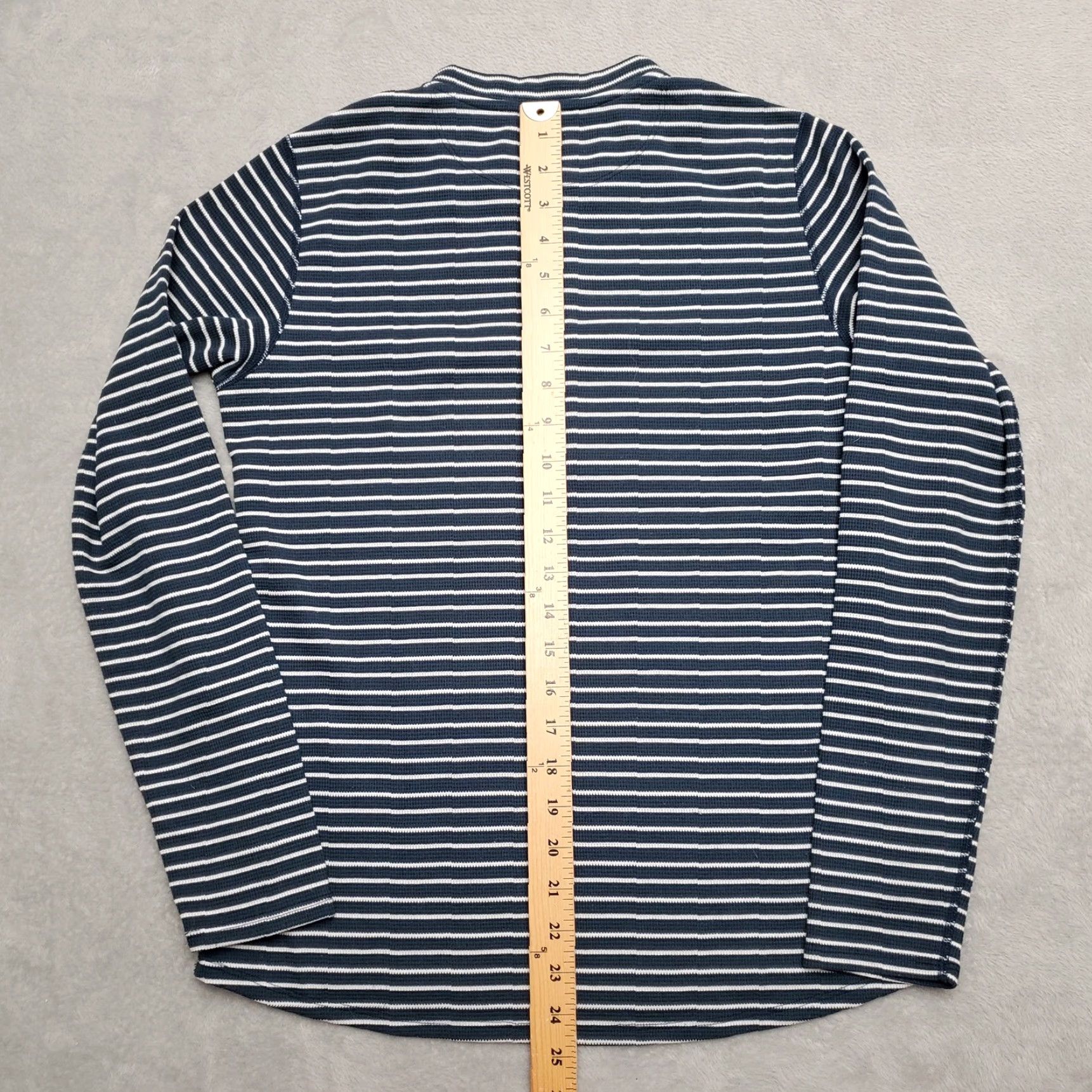 Vintage Simms Shirt Women M Blue Striped Henley Outdoors Long Sleeve Casual Fishing Size M / US 6-8 / IT 42-44 - 8 Thumbnail