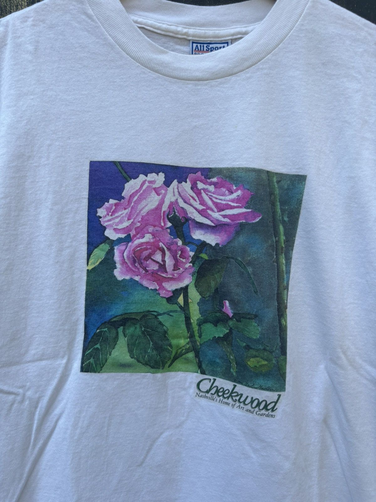 Vintage RARE! Vintage 90’s Art Flower Tee Size US M / EU 48-50 / 2 - 4 Thumbnail