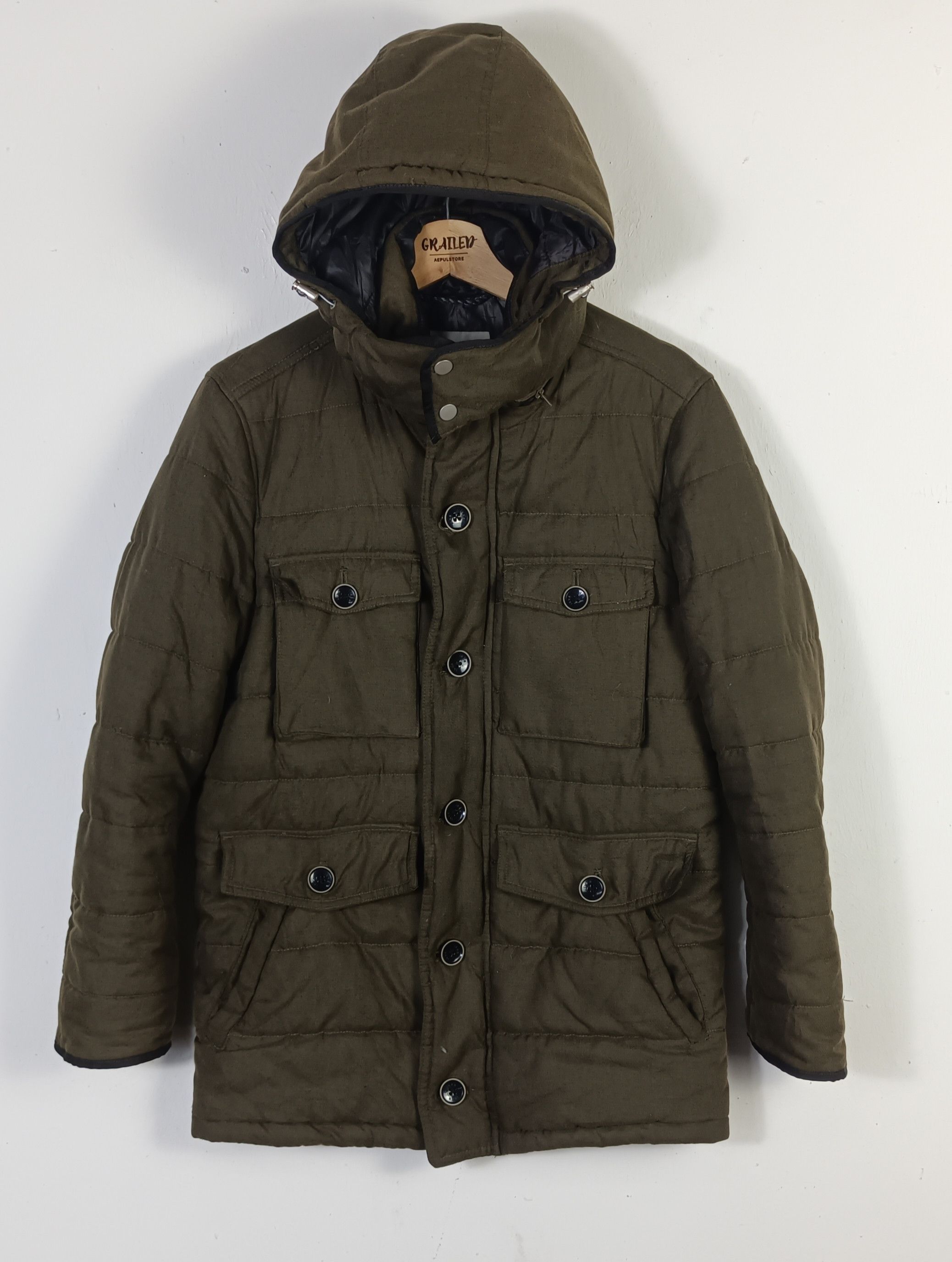 Japanese Brand IKKA Puffer Hoodie Tactical Pocket Size US M / EU 48-50 / 2 - 1 Thumbnail
