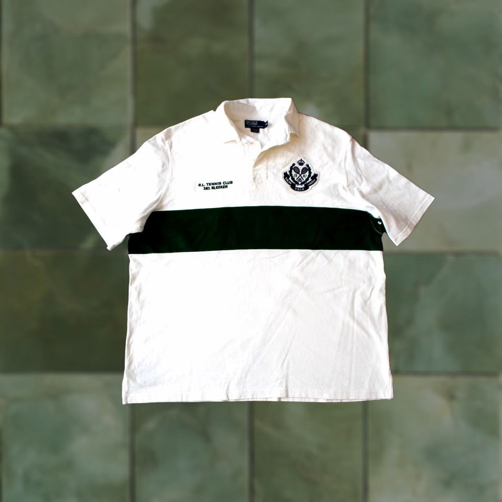 Ralph Lauren VINTAGE RALPH LAUREN WIMBLEDON POLO SHIRT WHITE XXL SHIRT Mens Polo RLPC 3 Tennis Crest Bleeker Logo Size US XXL / EU 58 / 5 - 1 Thumbnail