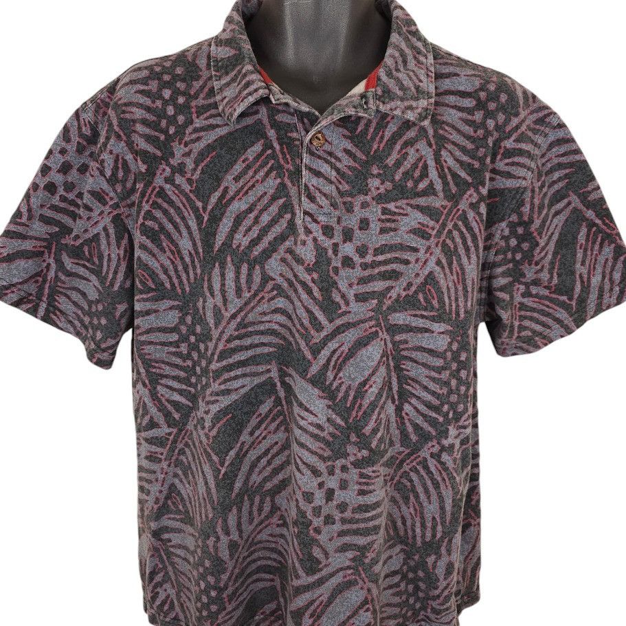 Other Hawaiian Polo Shirt Mens Size Large Black Gray Crazy Shirts Size US L / EU 52-54 / 3 - 1 Thumbnail