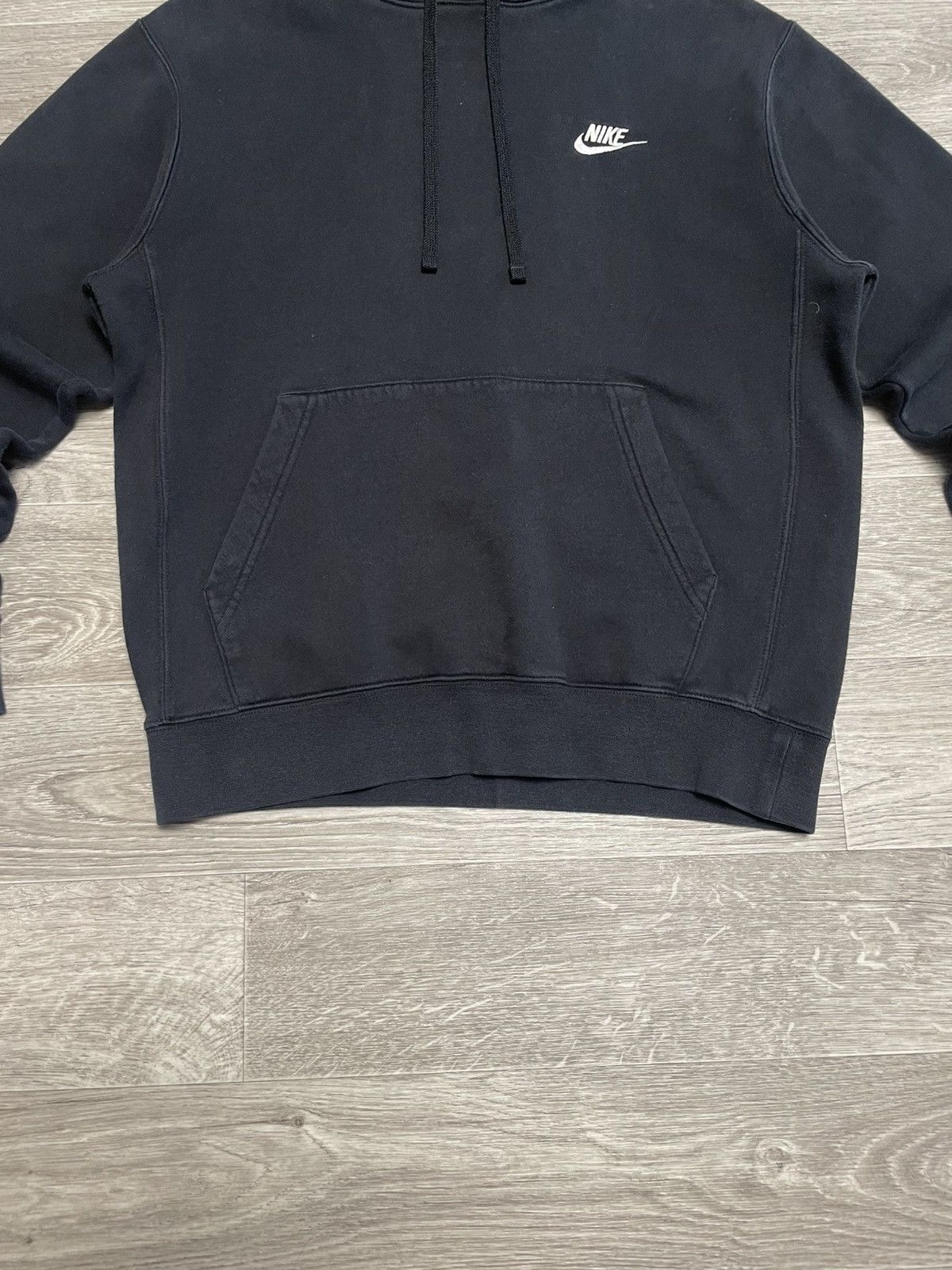 Nike Vintage Nike Black Basic Hoodie Y2K Size US S / EU 44-46 / 1 - 3 Thumbnail