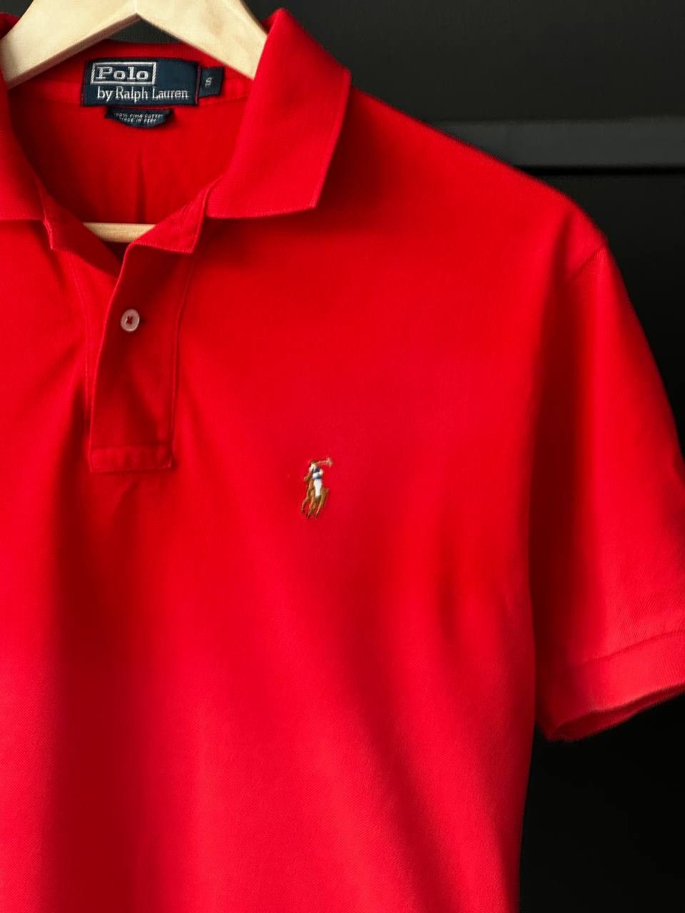 Designer × Polo Ralph Lauren × Ralph Lauren Polo Ralph Lauren Luxury Pima Cotton Red T SHIRT Size US S / EU 44-46 / 1 - 4 Thumbnail