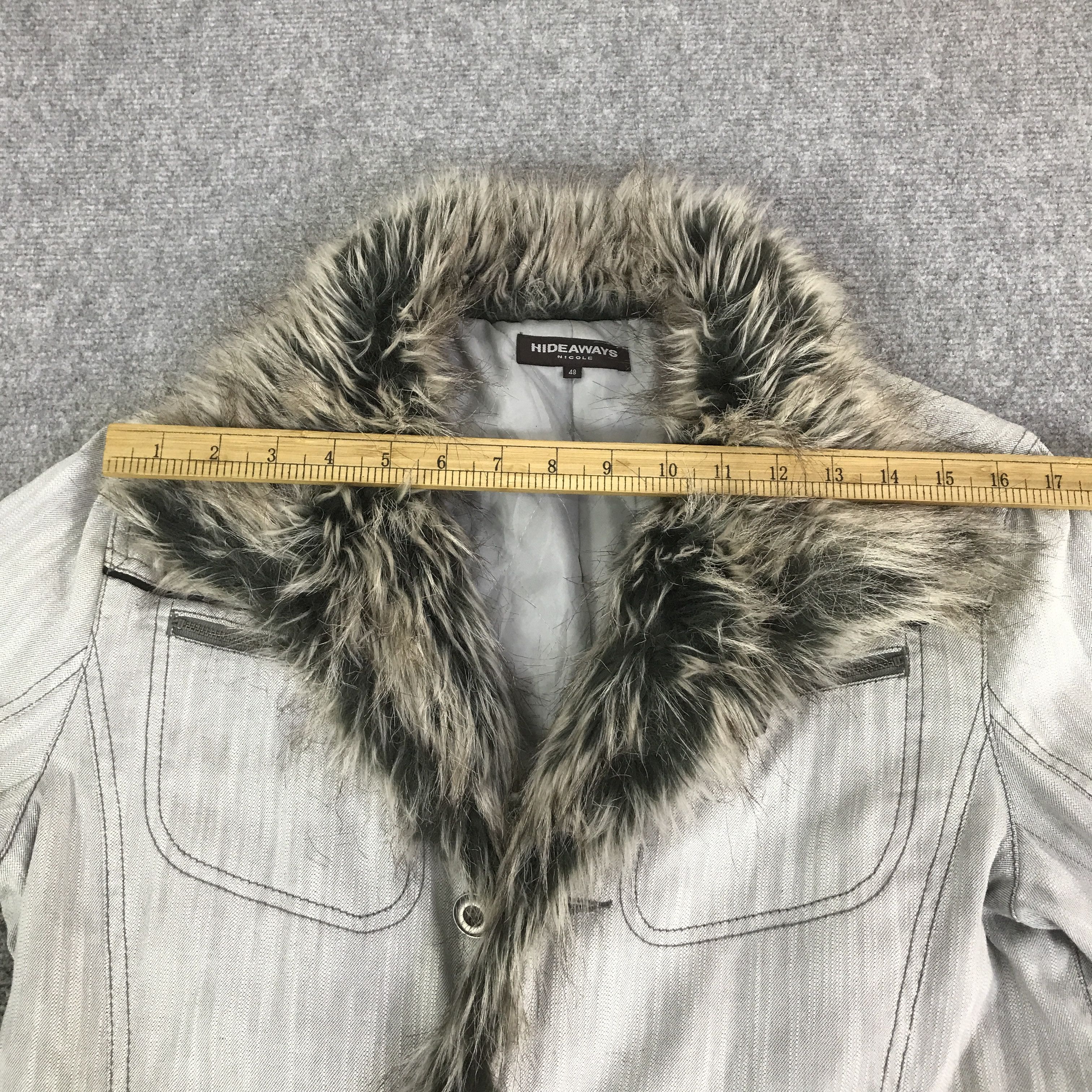 Japanese Brand hideaways Japanese Brand punk Fur Collar jacket K115B6 Size US M / EU 48-50 / 2 - 5 Thumbnail