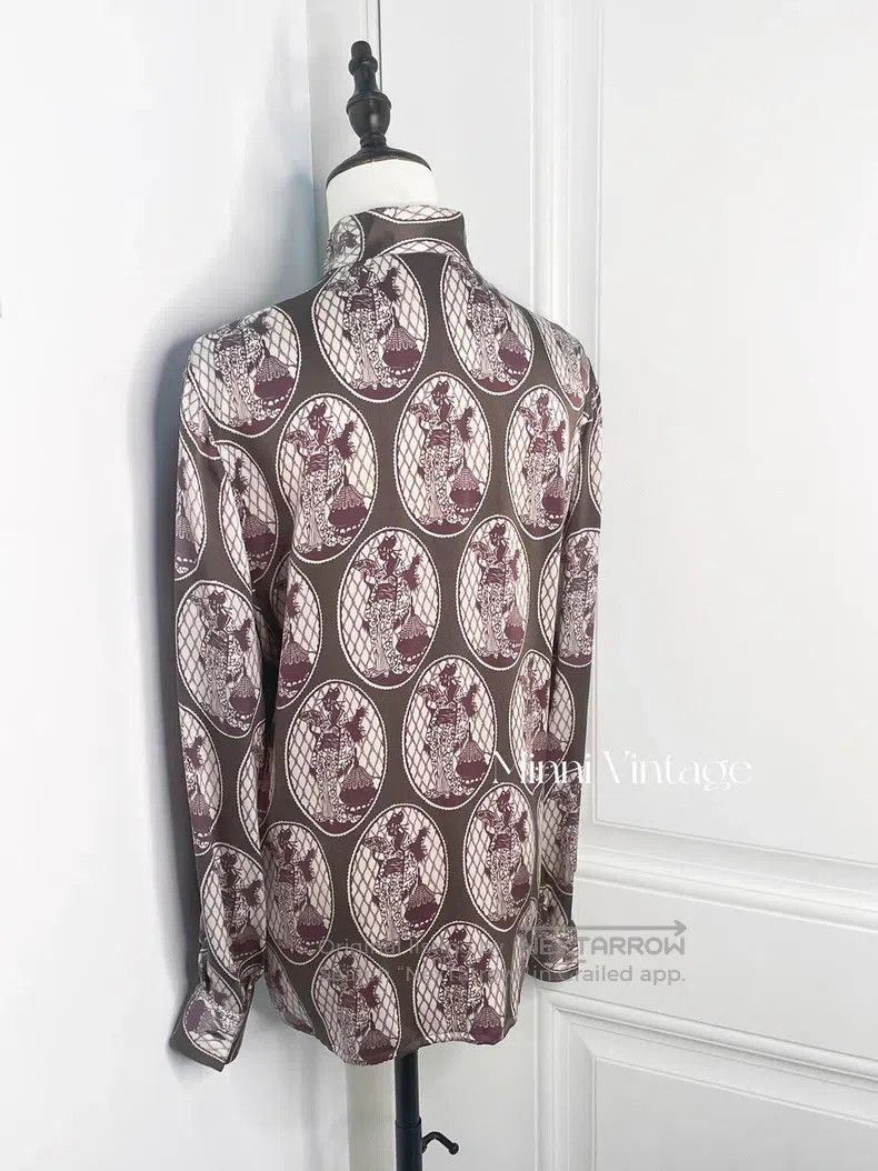 Valentino Valentino Chinese stand-up collar silk vintage shirt Size M / US 6-8 / IT 42-44 - 5 Thumbnail