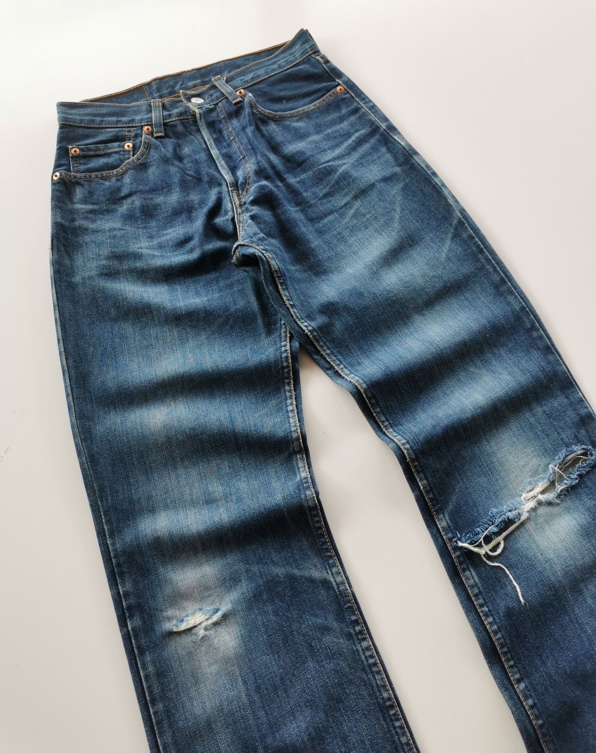 Levi's Levis 558 Flared Denim Jeans Size US 27 - 4 Thumbnail
