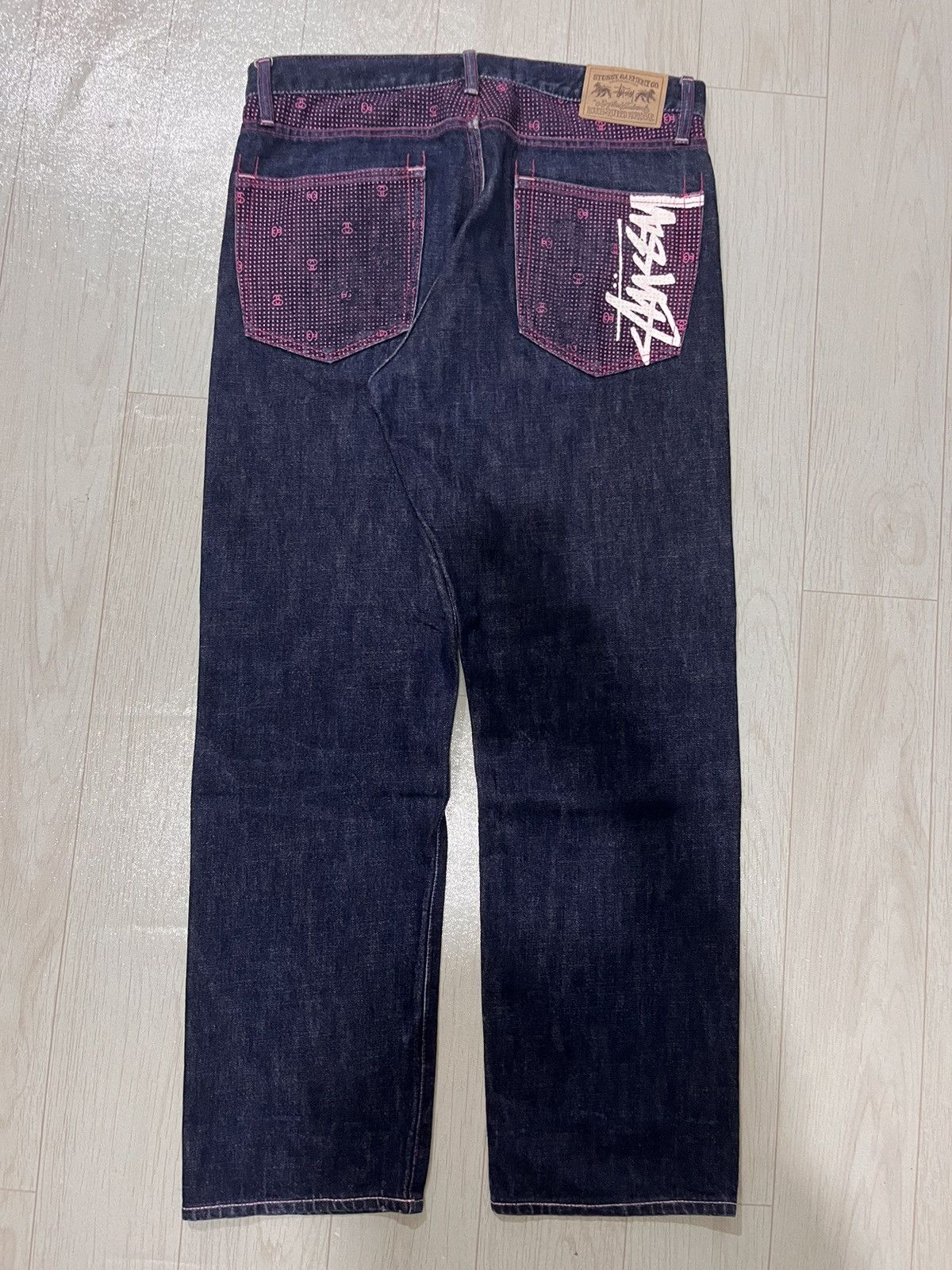 old stussy baggy denim pants 濃紺 Y2k 裏原