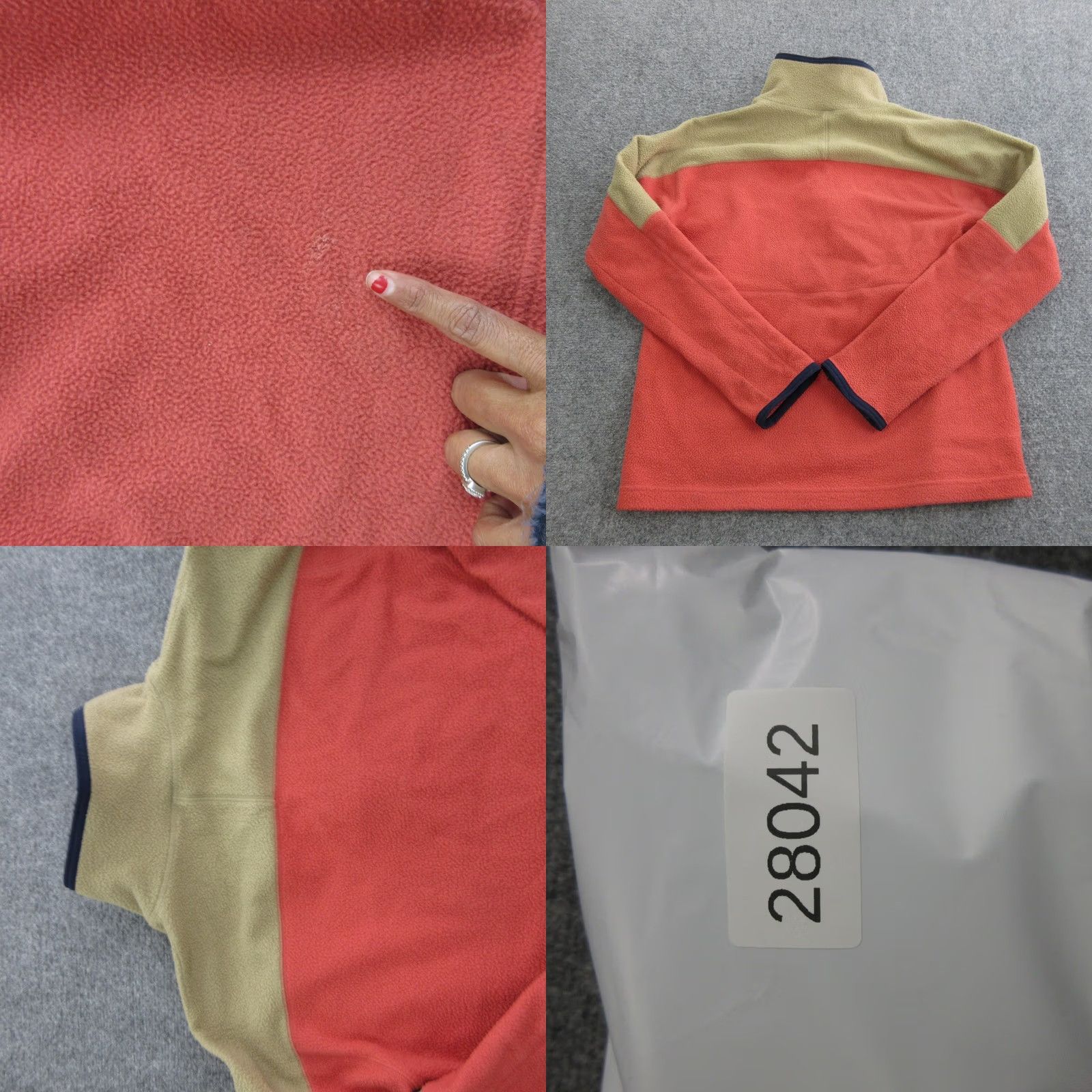 Cotopaxi Cotopaxi Fleece Jacket Mens Small Orange 1/4 Zip Pullover Colorblock Hiking Jacket Mens Small Orange Colorblock 1/4 Zip Zip Pockets Stand-Up Collar Size US S / EU 44-46 / 1 - 8 Thumbnail