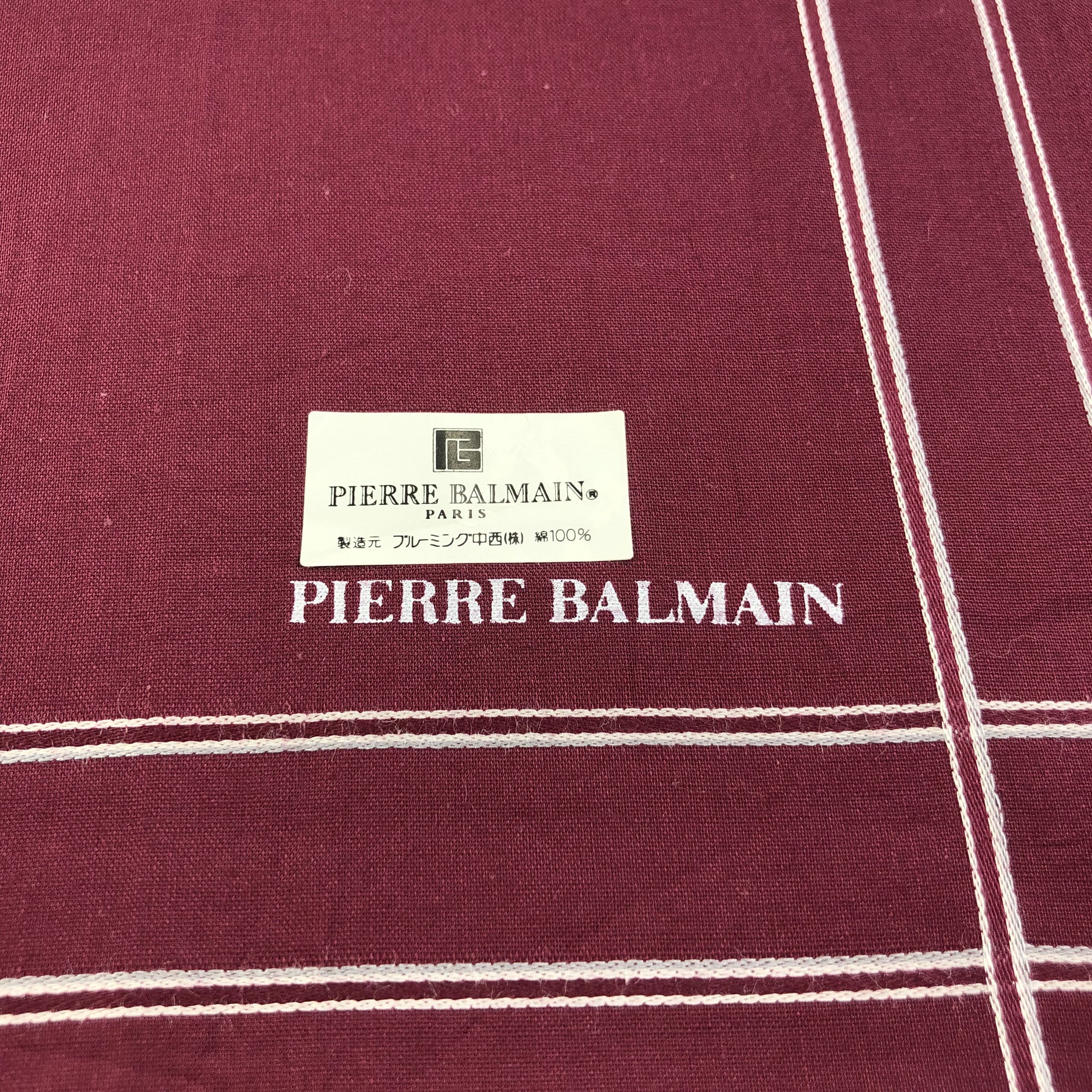Pierre Balmain × Vintage Pierre Balmain Handkerchief Neckerchief Bandana H1539 Size ONE SIZE - 4 Thumbnail