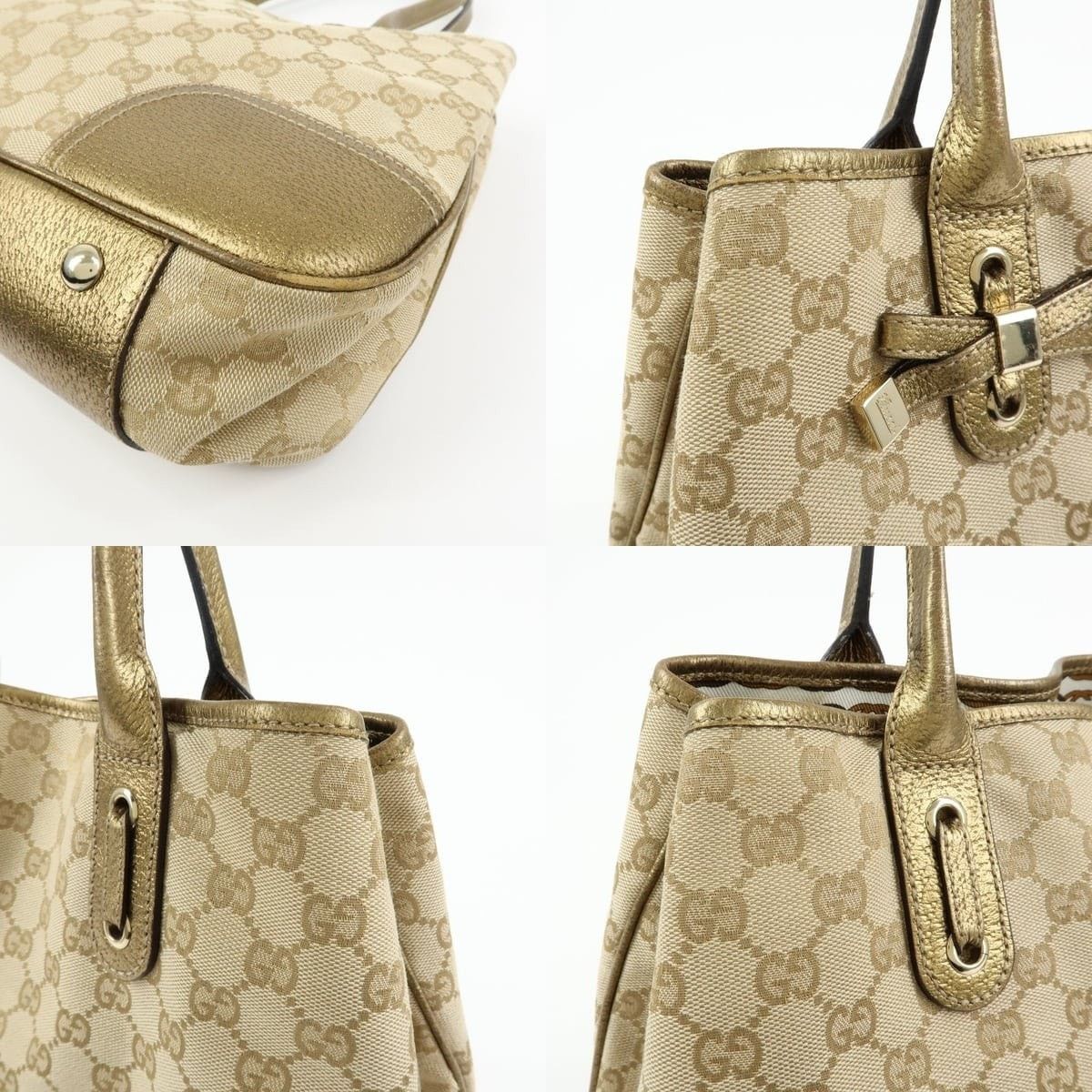 Gucci Gucci Princy GG Canvas & Leather Shoulder Bag Beige Size ONE SIZE - 5 Thumbnail