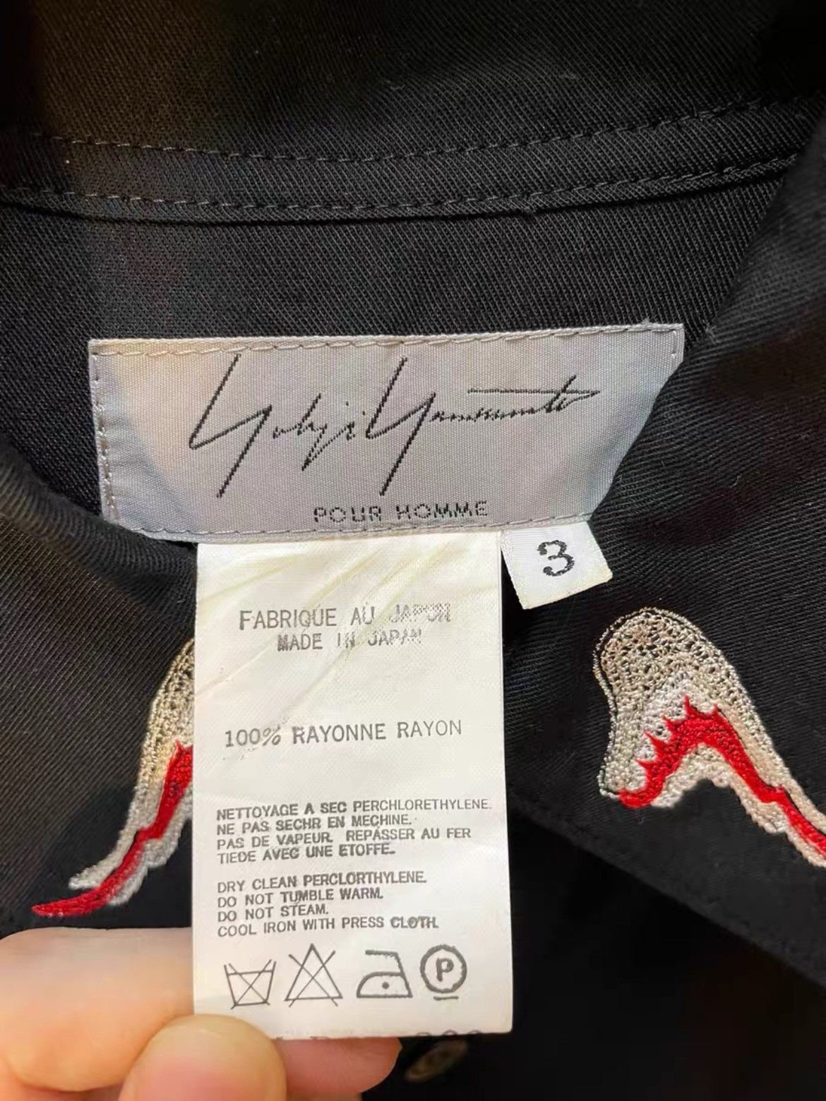 Yohji Yamamoto Sz 3 Yohji Yamamoto Pour Homme 02AW Wing Shirt-2508 Size US L / EU 52-54 / 3 - 6 Thumbnail