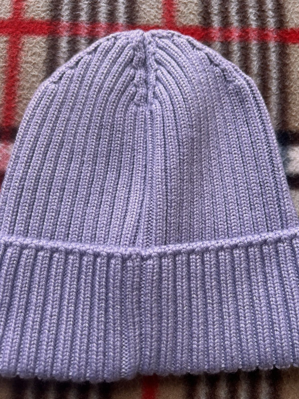 Moncler Moncler Berretto Tricot Beanie Lilac cap hat wool logo purpl Size ONE SIZE - 10 Thumbnail
