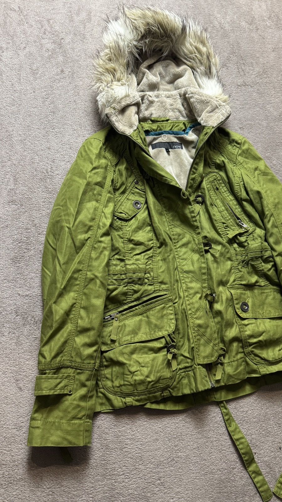 Japanese Brand Military Vintage Faded Fur Hood Jacket y2k Goa LGB Dsquared2 Size US M / EU 48-50 / 2 - 3 Thumbnail