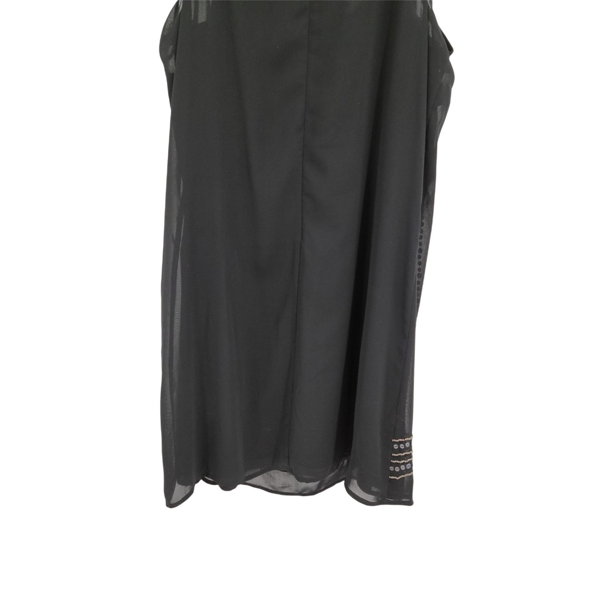 Nicole Miller Nicole Miller Retro 20's Flapper Dress Black Sz XL Sheer Lay Size XL / US 12-14 / IT 48-50 - 7 Thumbnail