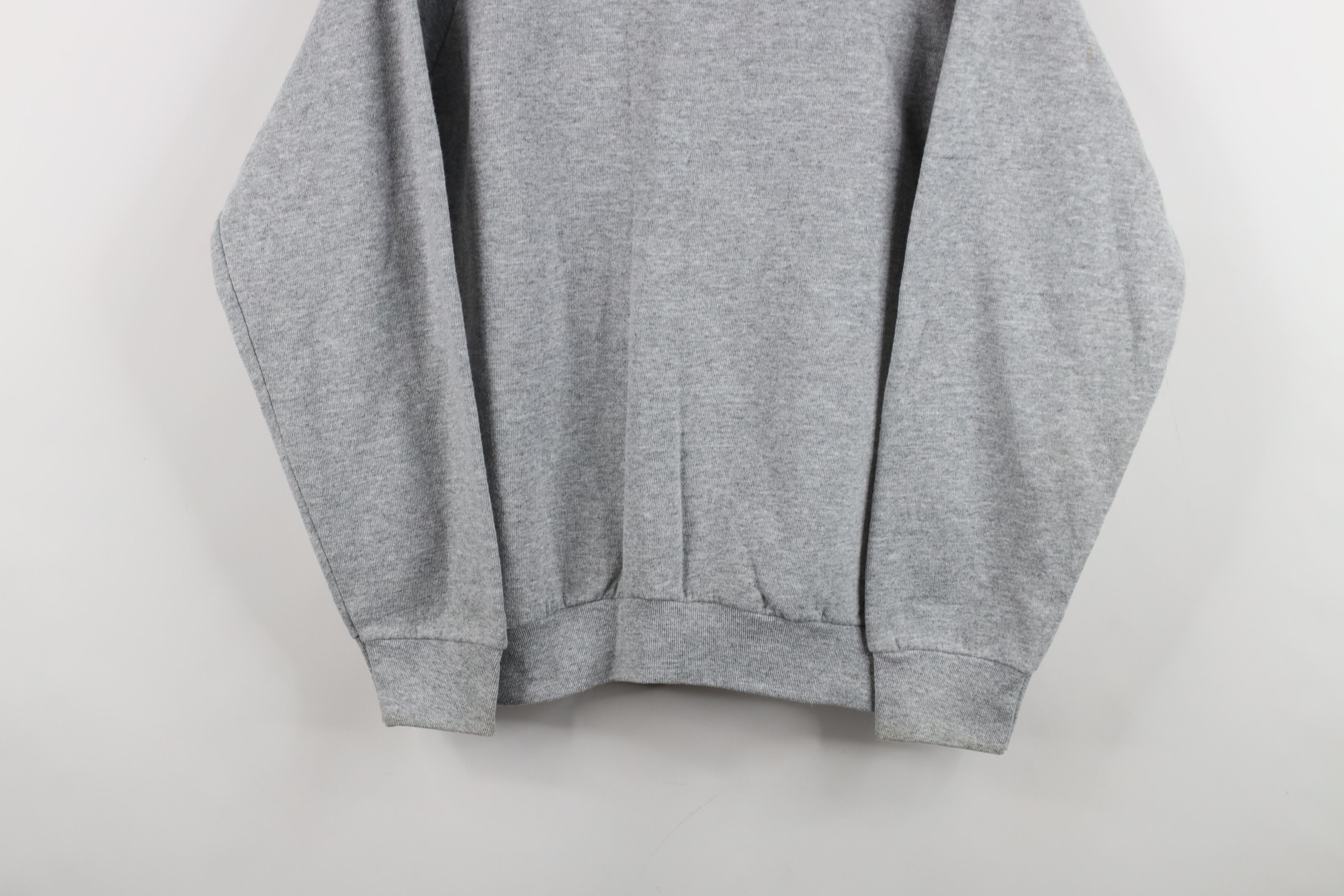 Vintage Vintage 90s Streetwear Crewneck Sweatshirt Heather Gray USA Size M / US 6-8 / IT 42-44 - 3 Thumbnail