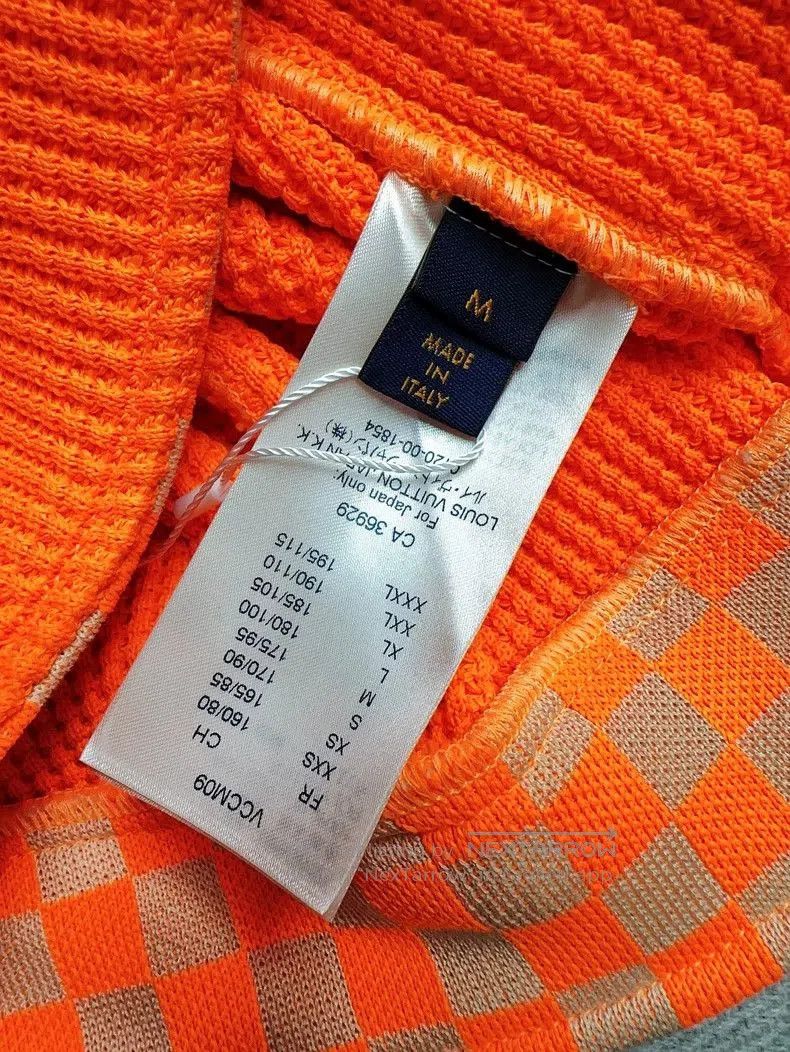 Louis Vuitton Orange Waffle Knit Jacket Size M. Size US M / EU 48-50 / 2 - 5 Thumbnail