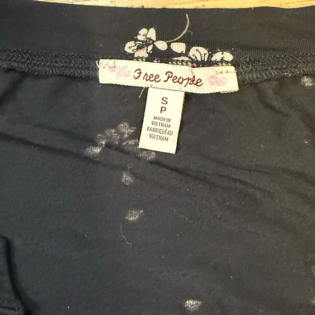 Free People Free People Women’s Floral Tunic Top SP Black Size S / US 4 / IT 40 - 7 Thumbnail