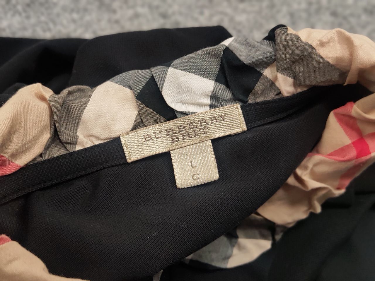 Burberry Burberry London Classic Black Cotton Long Sleeve Nova Check Size L / US 10 / IT 46 - 14 Thumbnail